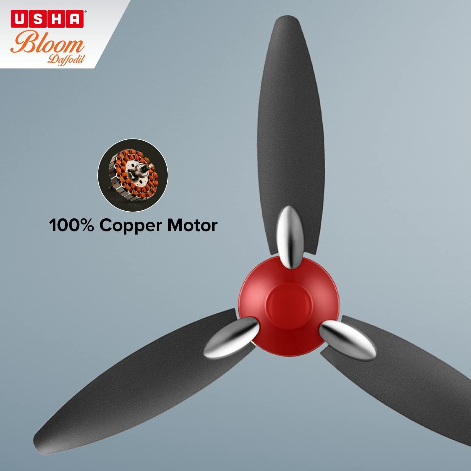 Image of USHA Bloom Daffodil with 1 Year Warranty 1200 mm Ceiling Fan