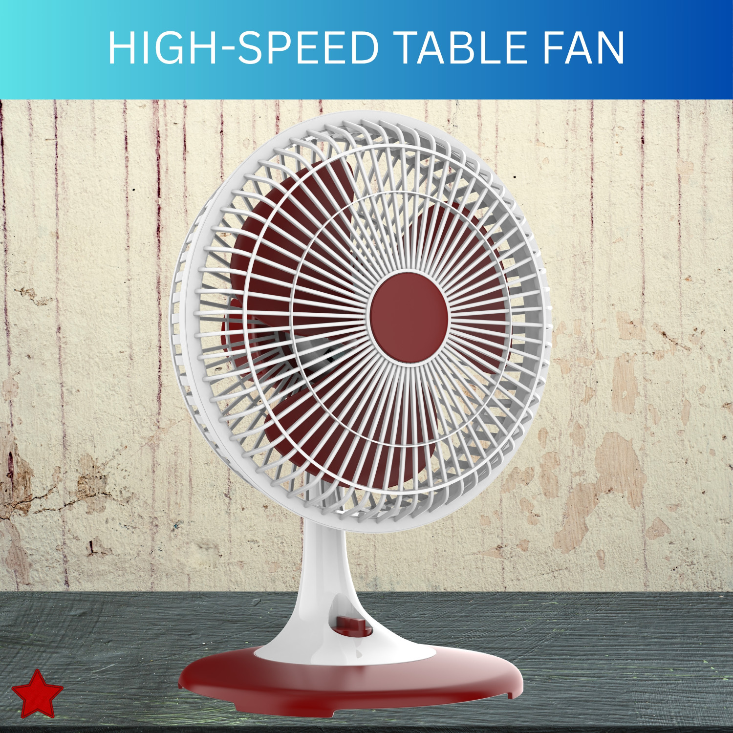 Image of SYARA 300mm(12Inch.) Mini AC Cooler Fan, Small Evaporative Air Table Fan For HomeB262 Silent Operation 300 mm Table Fan