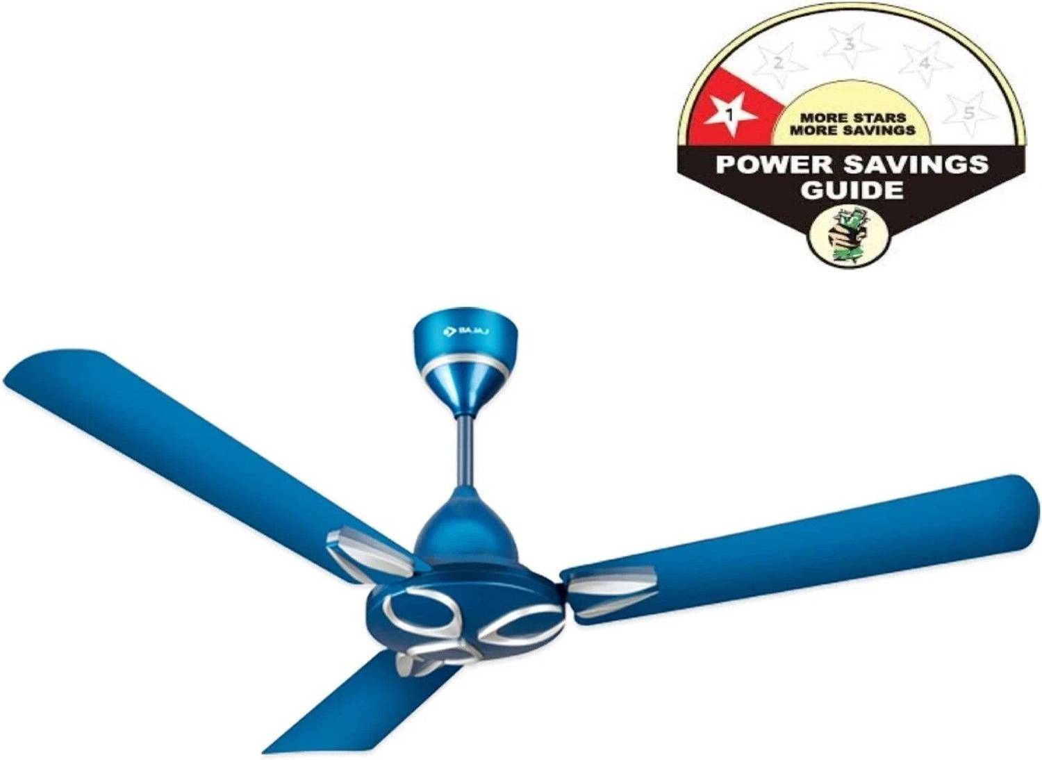 BAJAJ Novella 1200mm Vivid Blue Ceiling Fan with 2 Year Warranty Ultra High Speed 1200 mm Ceiling Fan