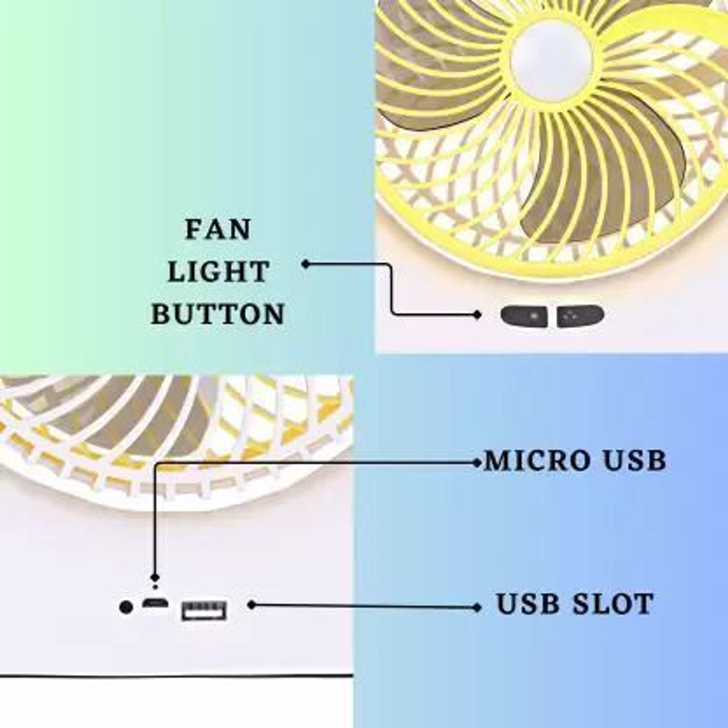 Image of Terviiix High Speed | Rechargeable | Table Fan | LED Light | For Office, Kitchen, Home Ultra High Speed 1400 mm Table Fan