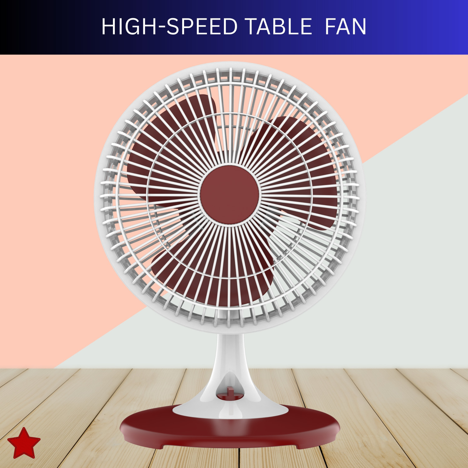 Image of YAROH 300mm(12Inch.) Mini AC Cooler Fan, Small Evaporative Air Table Fan For HomeR189 Silent Operation 300 mm Table Fan