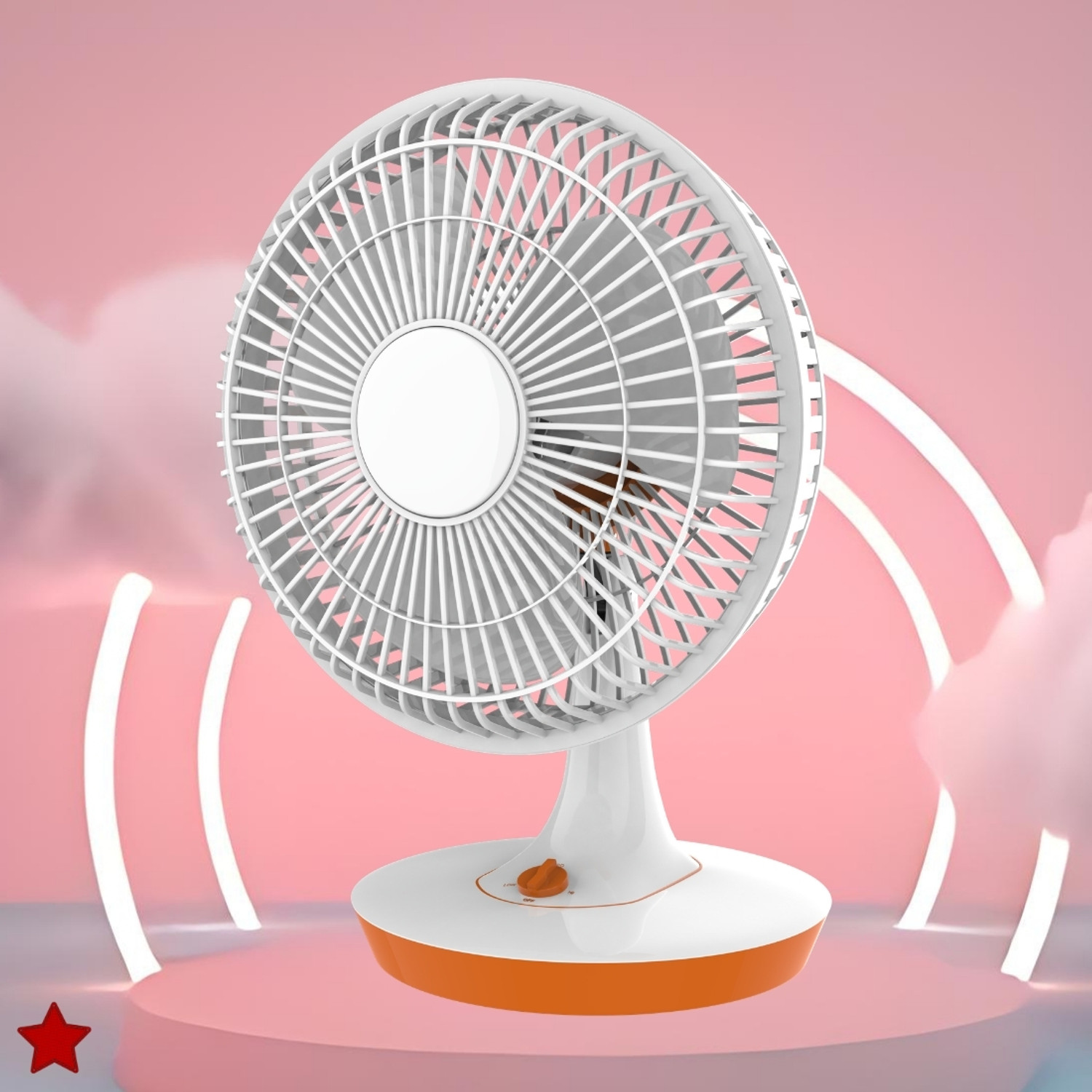 Image of YAROH Mini Ac Cooler for Room Cooling 300mm(12Inch.) Electric Table Fan For HomeZQ211 Silent Operation 300 mm Table Fan