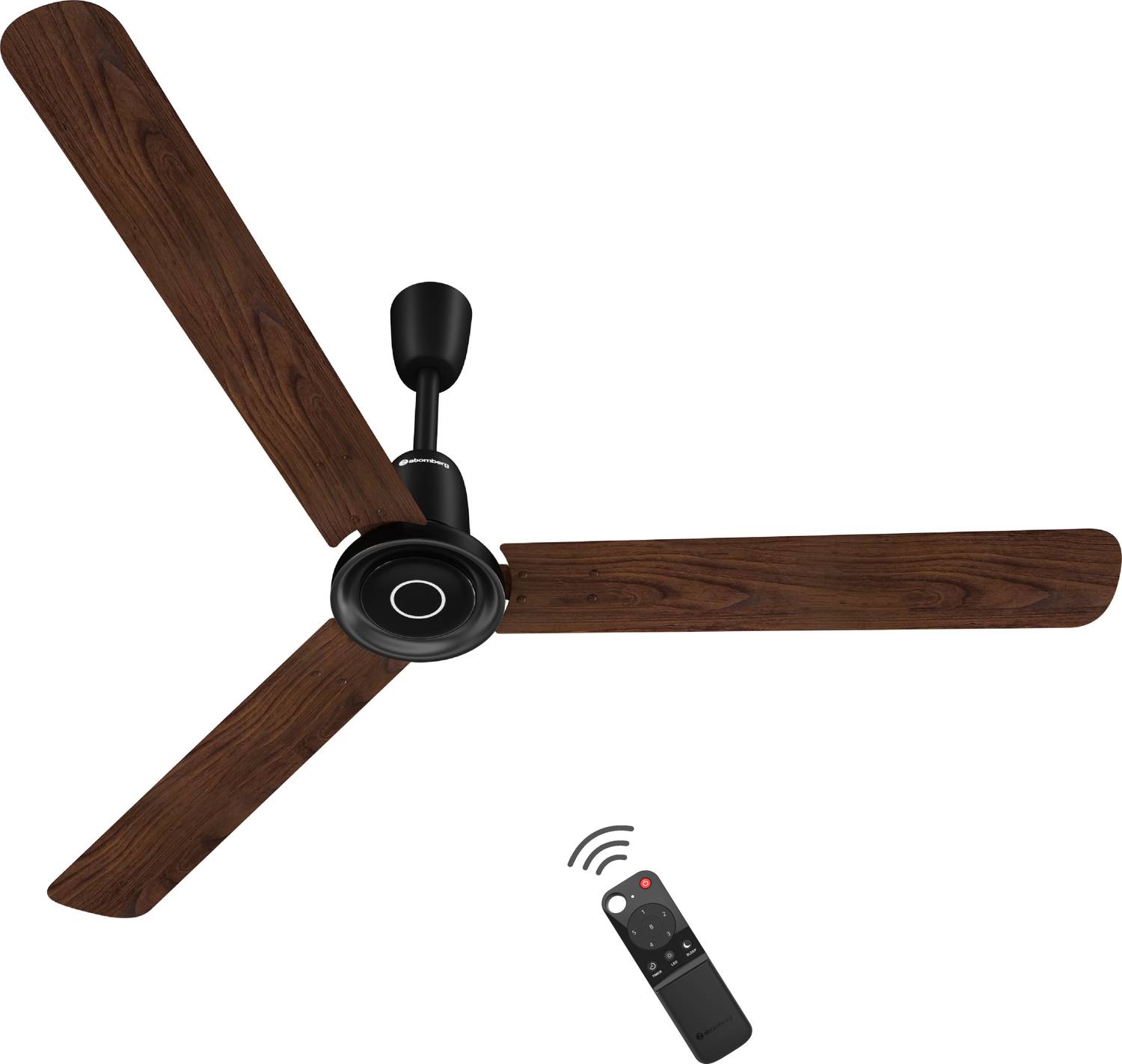 Atomberg Studio Nexus Smart |Voice Control|Moonbeam Light|Metallic Ring|High Air Flow with 3 Year Warranty BLDC Motor with Remote 1400 mm Ceiling Fan