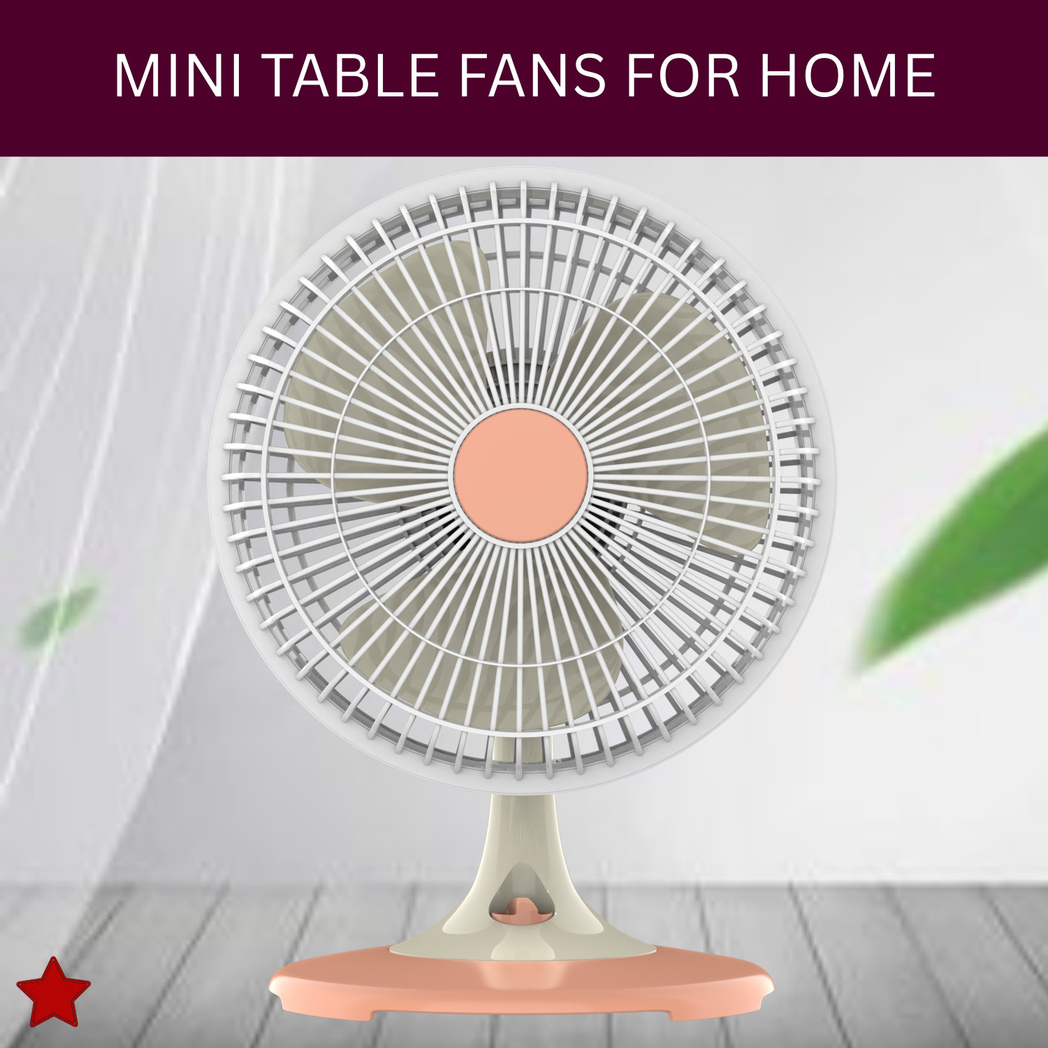 Image of YAROH 300mm(12Inch.) Mini AC Cooler Fan, Small Evaporative Air Table Fan For HomeE48 Silent Operation 300 mm Table Fan