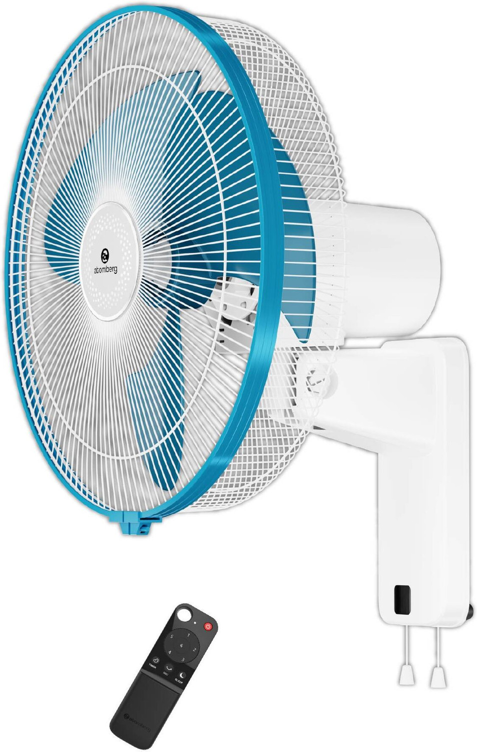 Image of Atomberg SilenceAire Hi-Speed6 SpeedsSilent wall fanHome&OfficeRemoteEnergy Saving with 2 Year Warranty BLDC Motor with Remote 400 mm Wall Fan