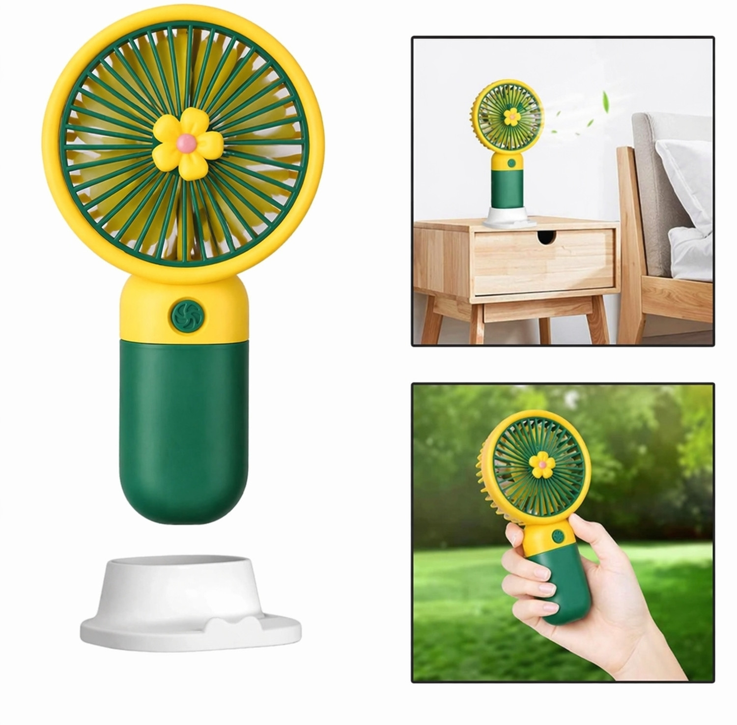 Image of UNIQONS FBM-2026-YG with 1 Months Warranty Table Fan