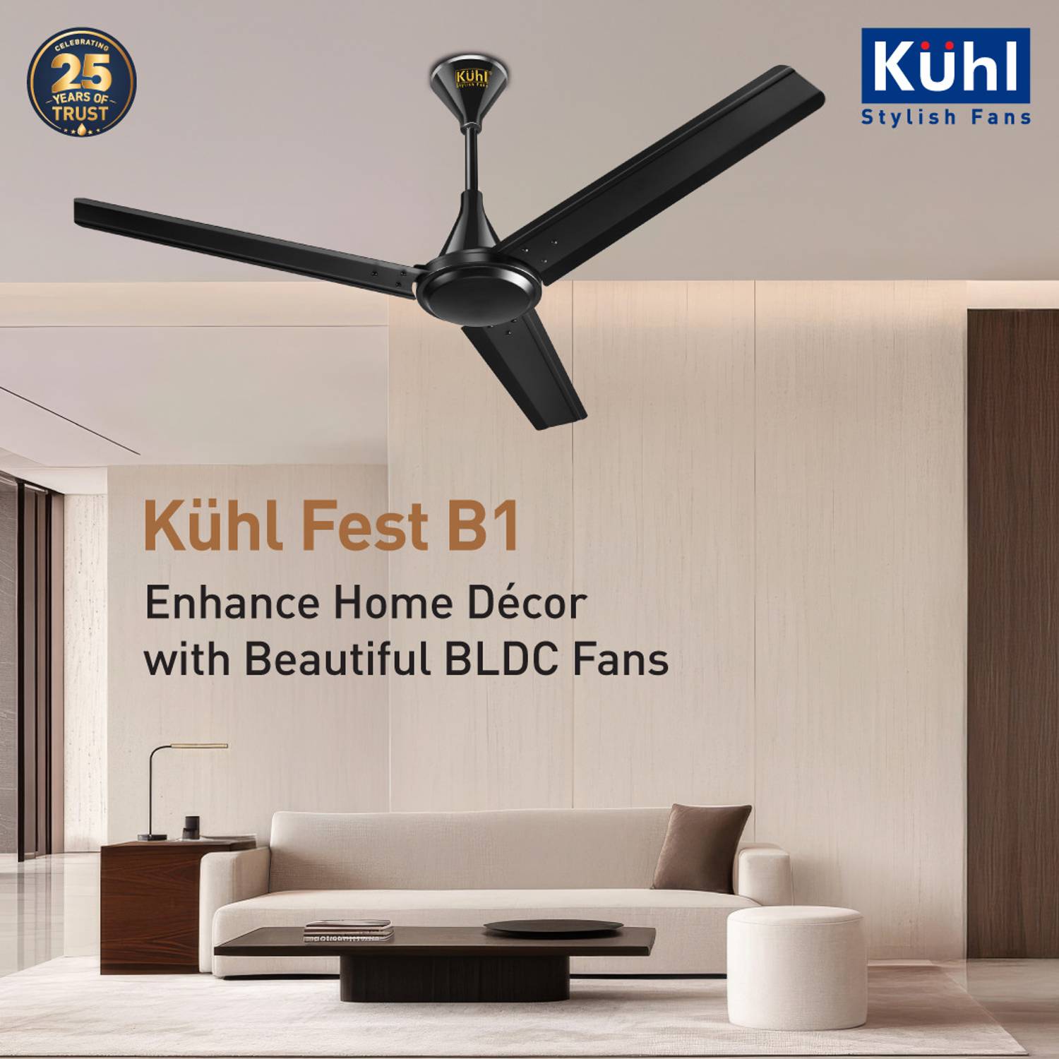 KUHL Fest B1 1200 mm Ceiling Fan - Image 2