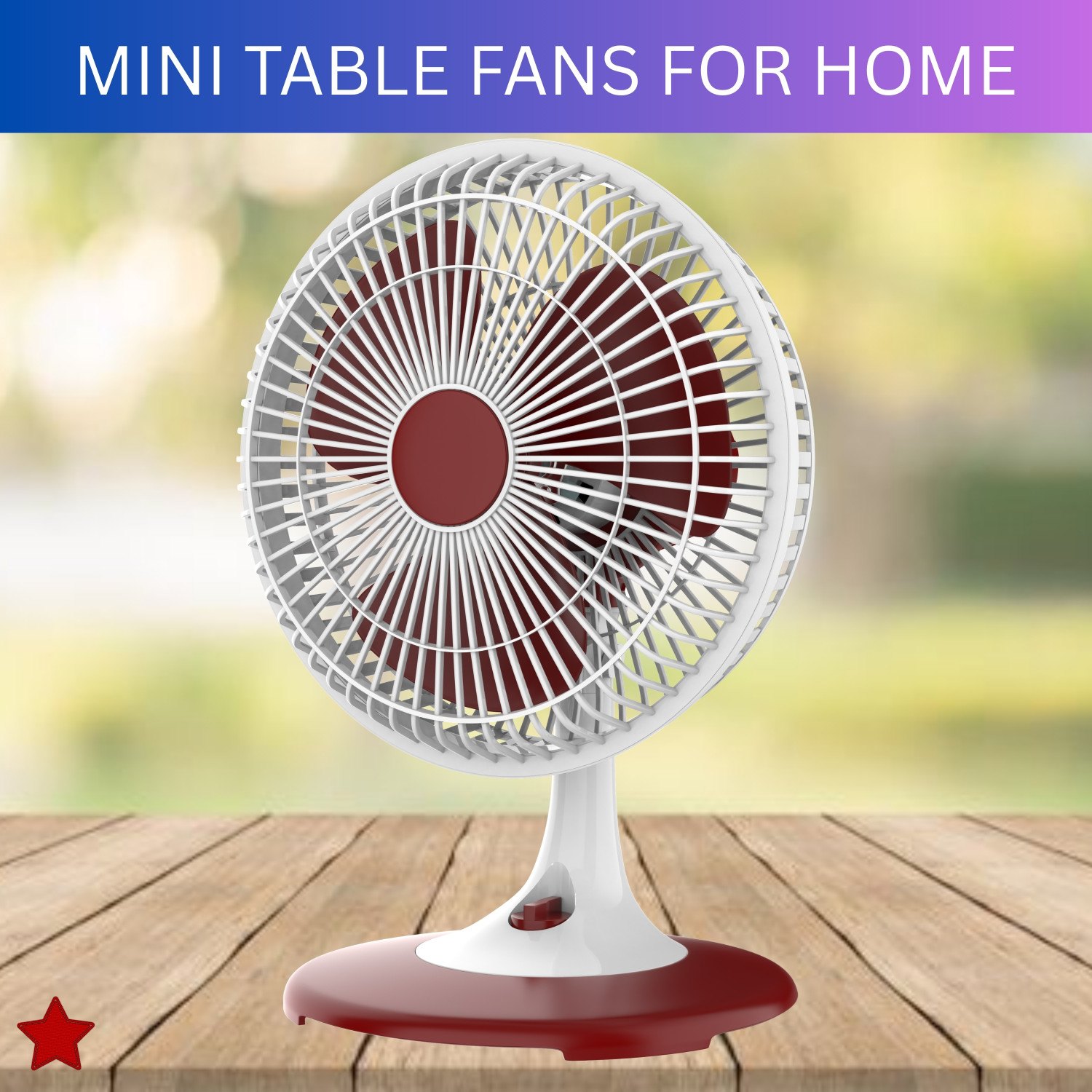 Image of FRONY 300mm(12Inch.) Mini AC Cooler Fan, Small Evaporative Air Table Fan For HomeX439 Silent Operation 300 mm Table Fan