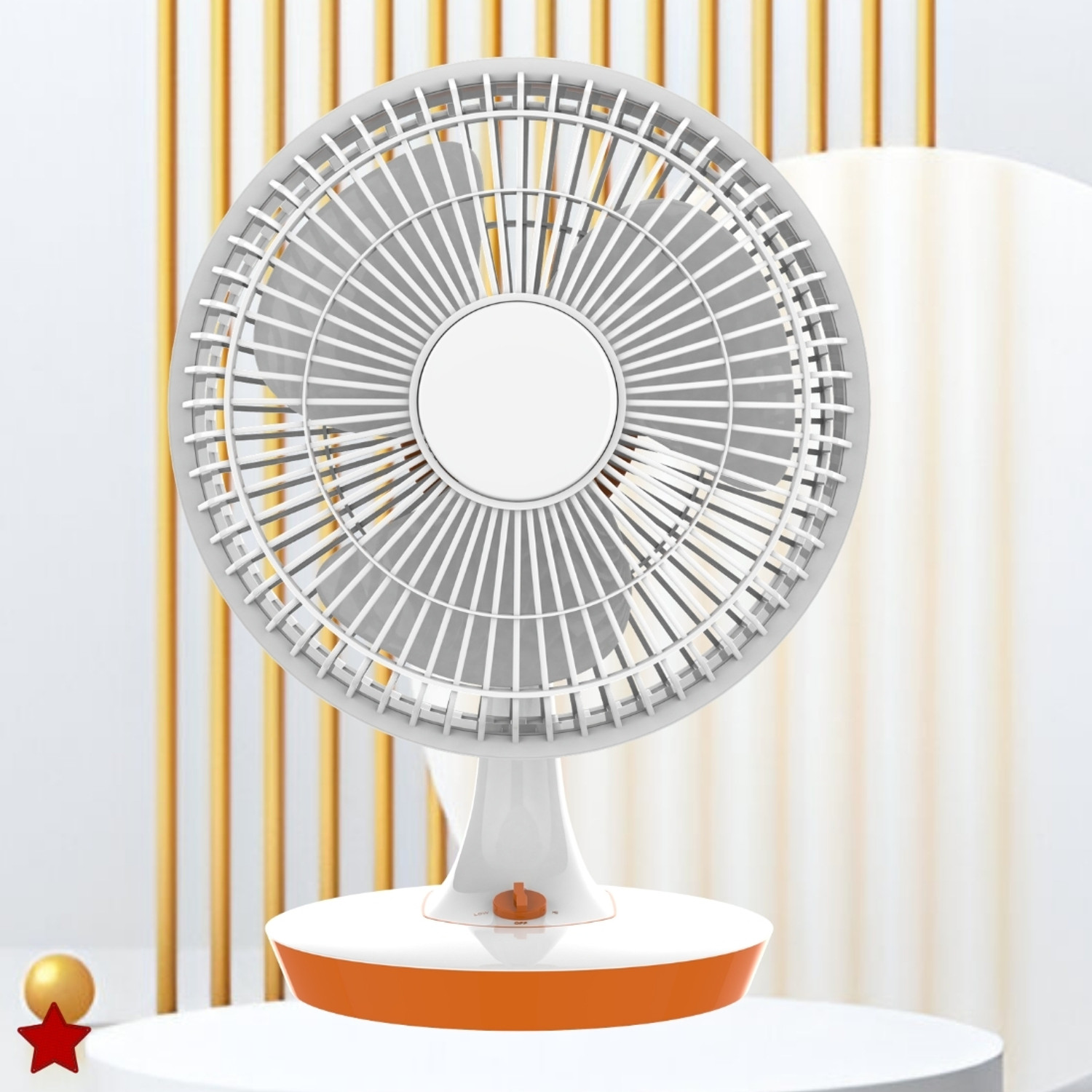 Image of YAROH Mini Ac Cooler for Room Cooling 300mm(12Inch.) Electric Table Fan For HomeXQ216 Silent Operation 300 mm Table Fan