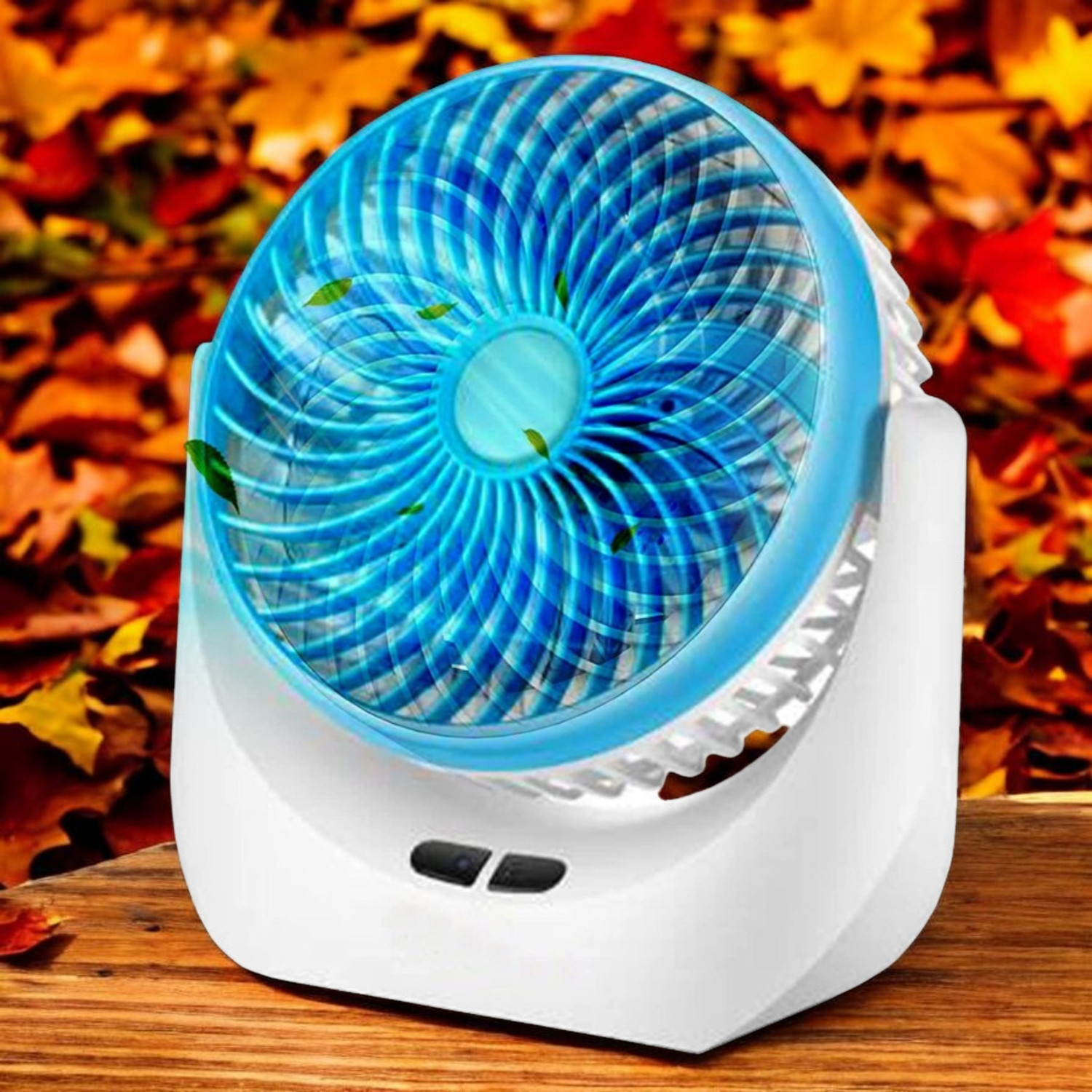 Image of Darshan High Speed Rechargeable Table Fan with LED Light For Office Desk, Home 324 Ultra High Speed 1400 mm Table Fan