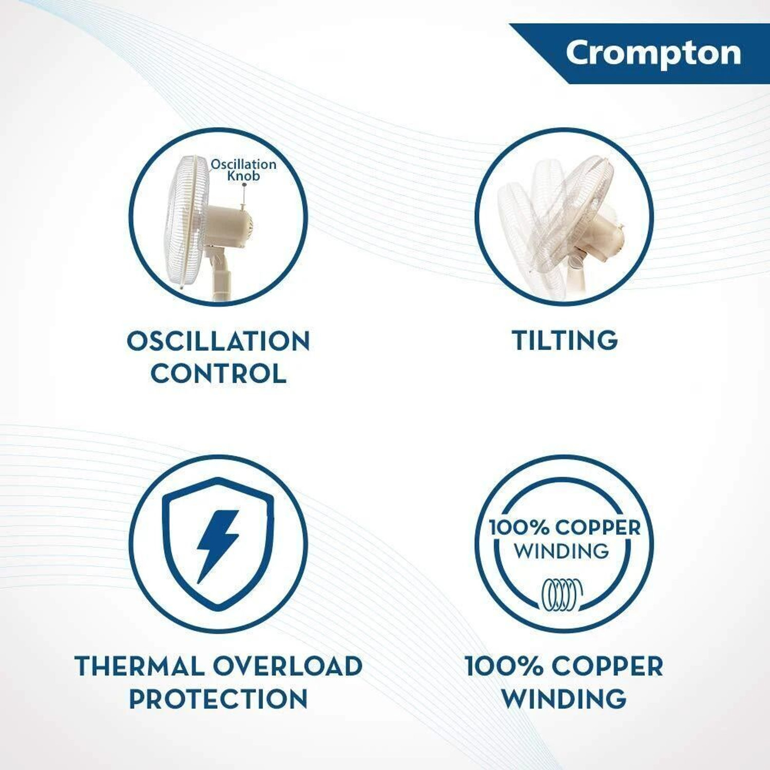 Image of Crompton ?Torpedo | High Speed | Economy with 2 Year Warranty Ultra High Speed 400 mm Pedestal Fan