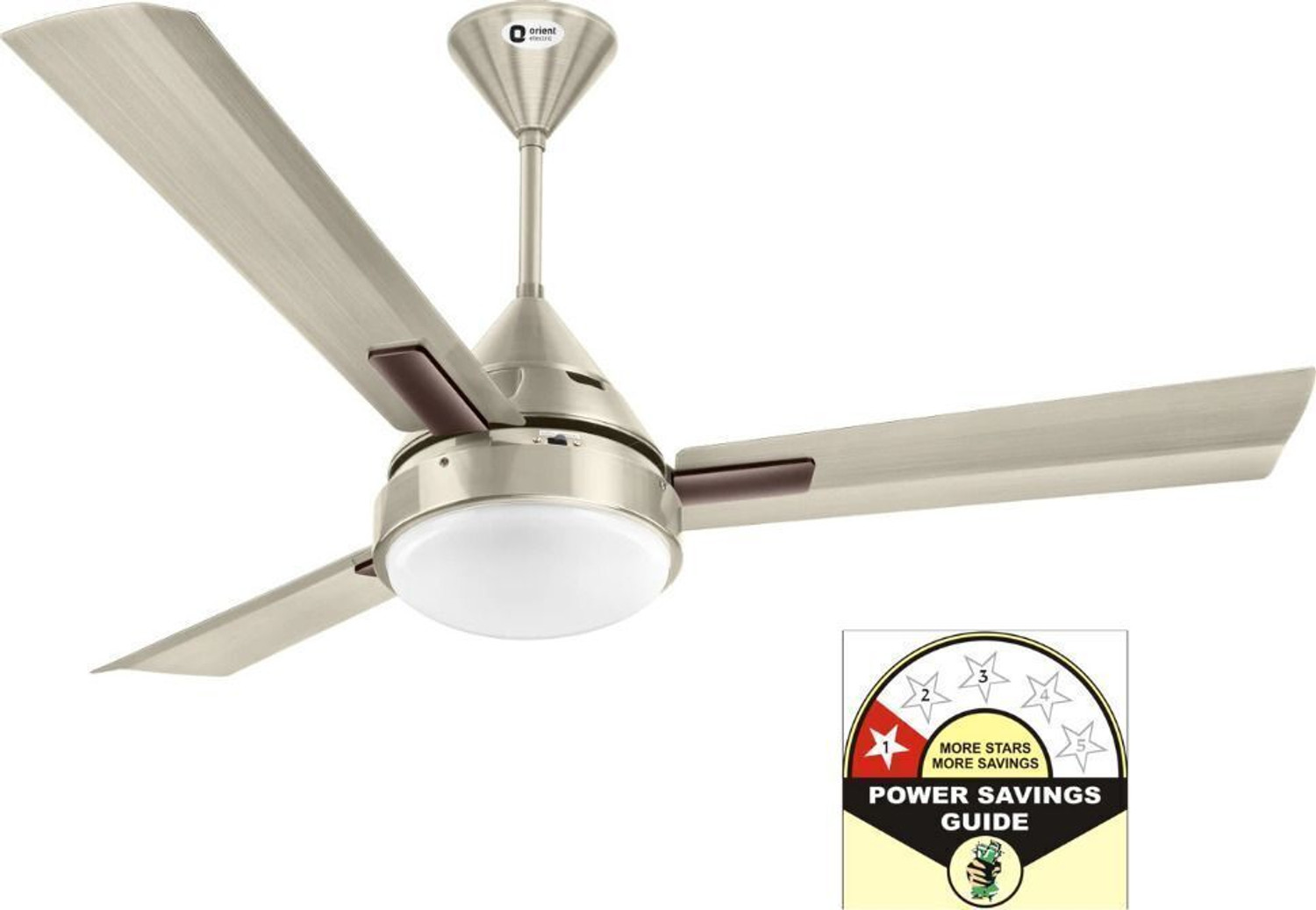 Image of Orient Electric Spectra with 2 Year Warranty Underlight 1200 mm Ceiling Fan (Pewter finish | Pack of 1)