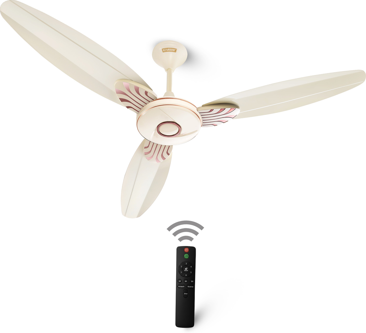 Image of Stardom RACER IVORY 1200 MM BLDC with 3 Year Warranty BLDC Motor with Remote 1200 mm Ceiling Fan