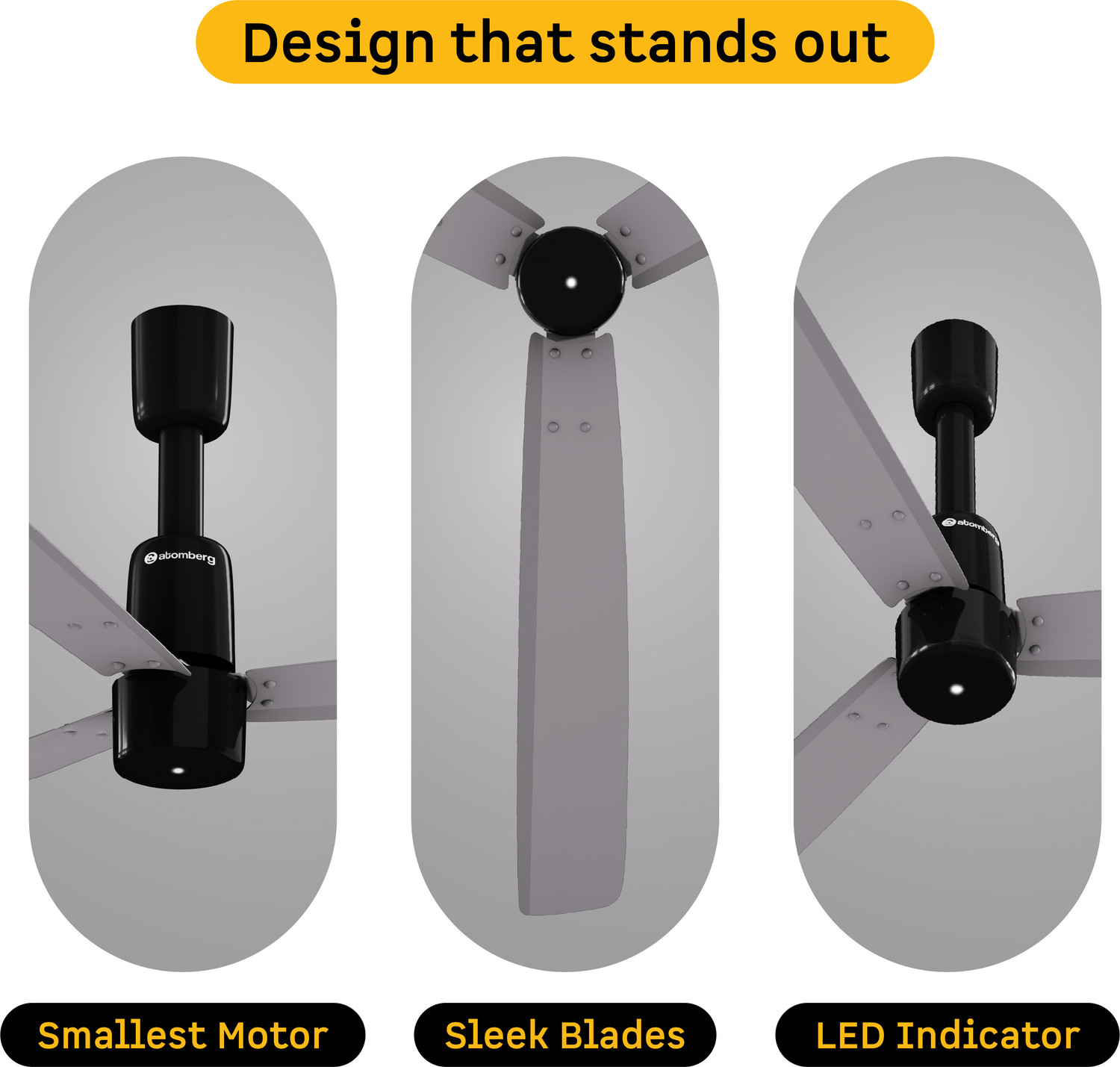 Image of Atomberg Razon|World's Smallest Motor Powered by BMC|Advance Air+ Technology| with 3 Year Warranty BLDC Motor with Remote 1200 mm Ceiling Fan