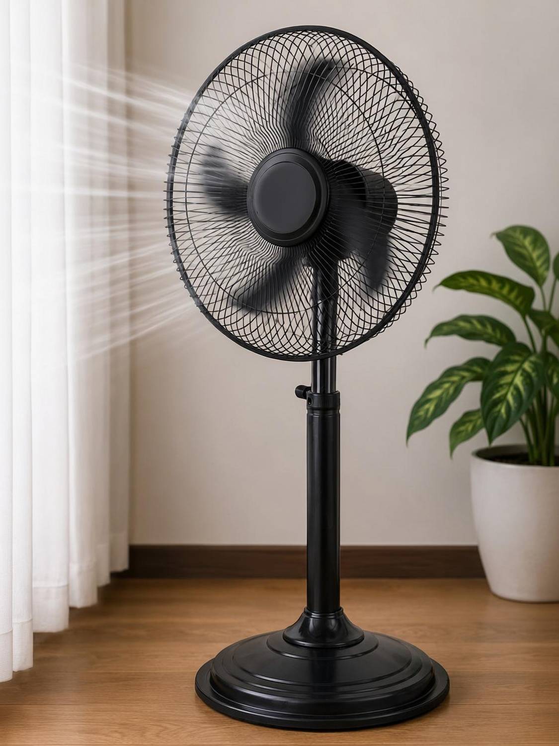 Airdryers Mini Bullet 300mm 3 - Blade Pedestal Fan Anti Dust, High Air Delivery, Silent Operation, Ultra High Speed 300 mm Pedestal Fan