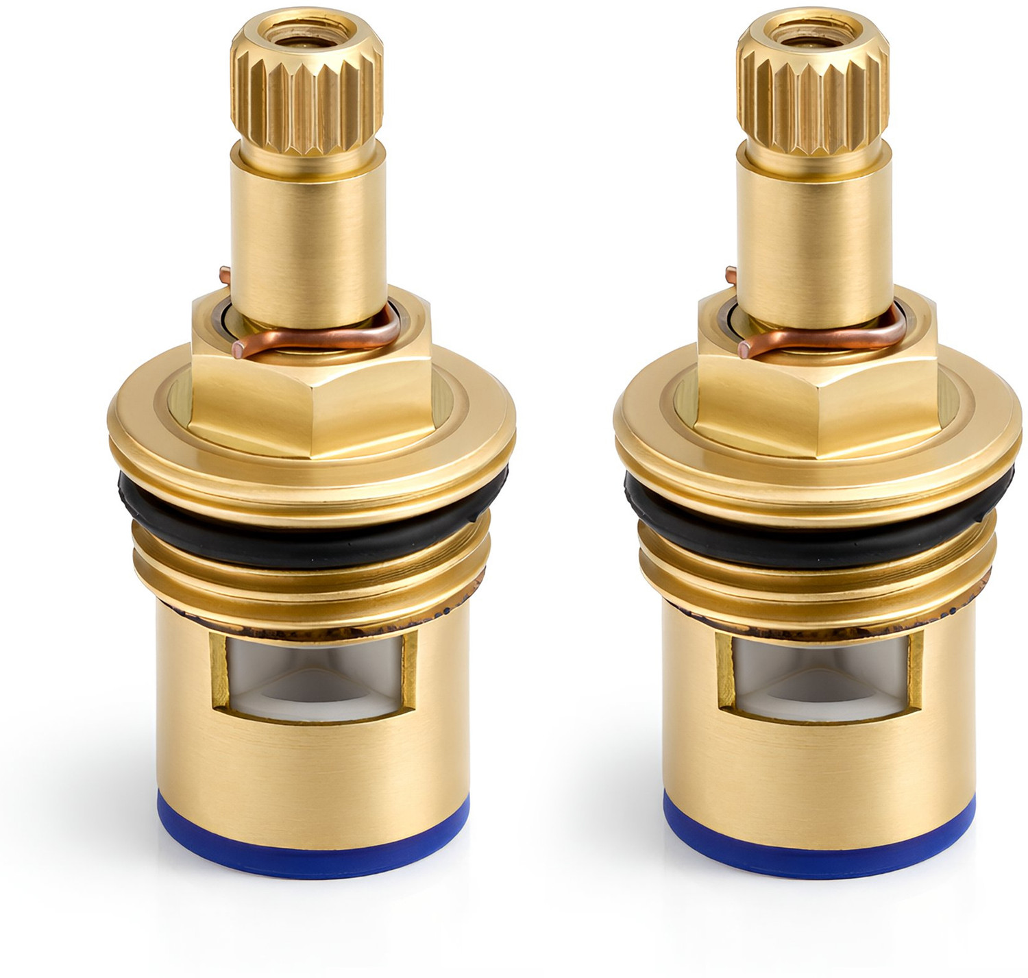 Image of Plantex Spindle for Tap /Brass Ceramic Disc Cartridge Quarter Turn 2 inch for Bathroom Tap Faucet Spindle