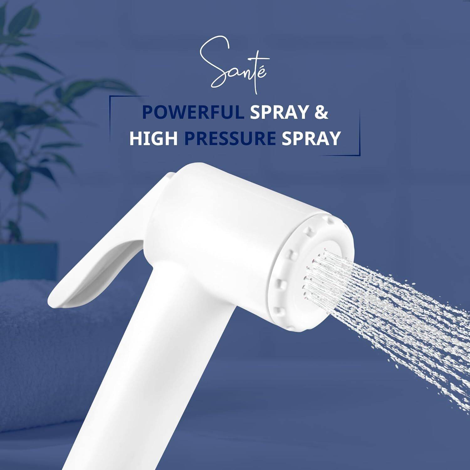 Sante ABS Health Faucet with 1m PVC Flexible Hose Pipe and Wall