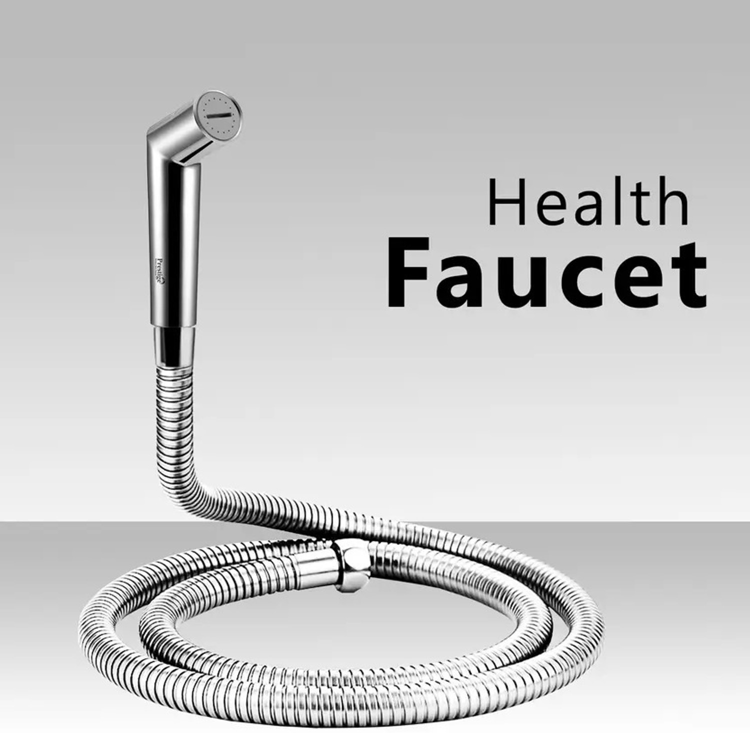 Image of Prestige (ABS) Health Faucet with 1 mtr Flexible SS Tube and Wall Hook Health Faucet