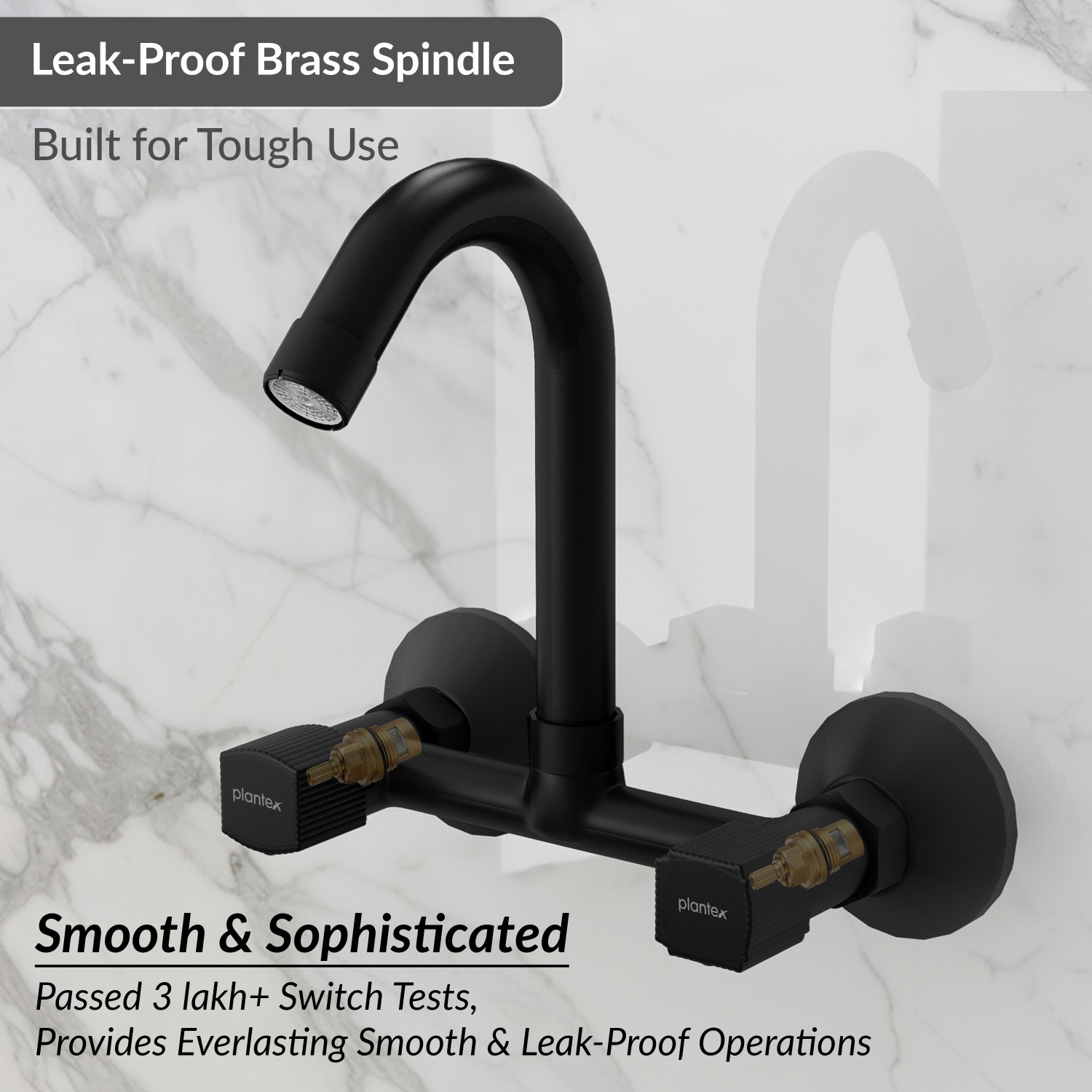 Image of Plantex Sink Mixer Tap for Kitchen with 360 Swivel Spout /Hot and Cold Water Tap Sink Mixer Faucet