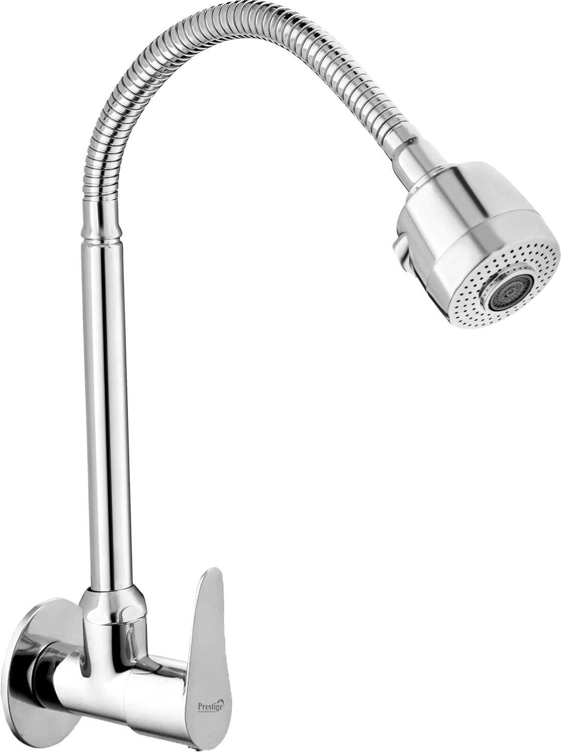 Image of Prestige (Brass) Vignet Kitchen Spout Flexible Sink Cock with Spout Rain Spray Pillar Tap Faucet
