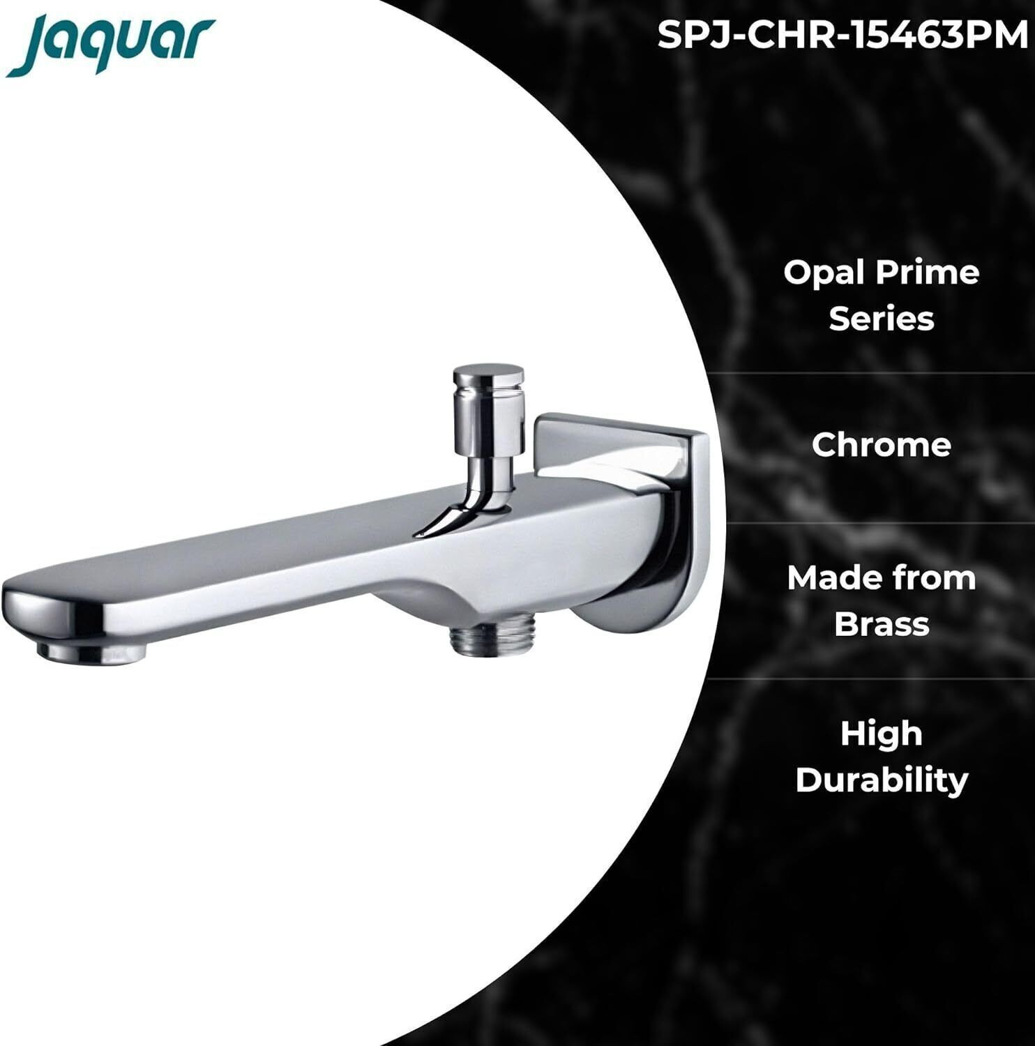 Image of Jaquar 15463PM Bathtub Spouts Opal Prime - Chrome, Stainless Steel Spout Faucet