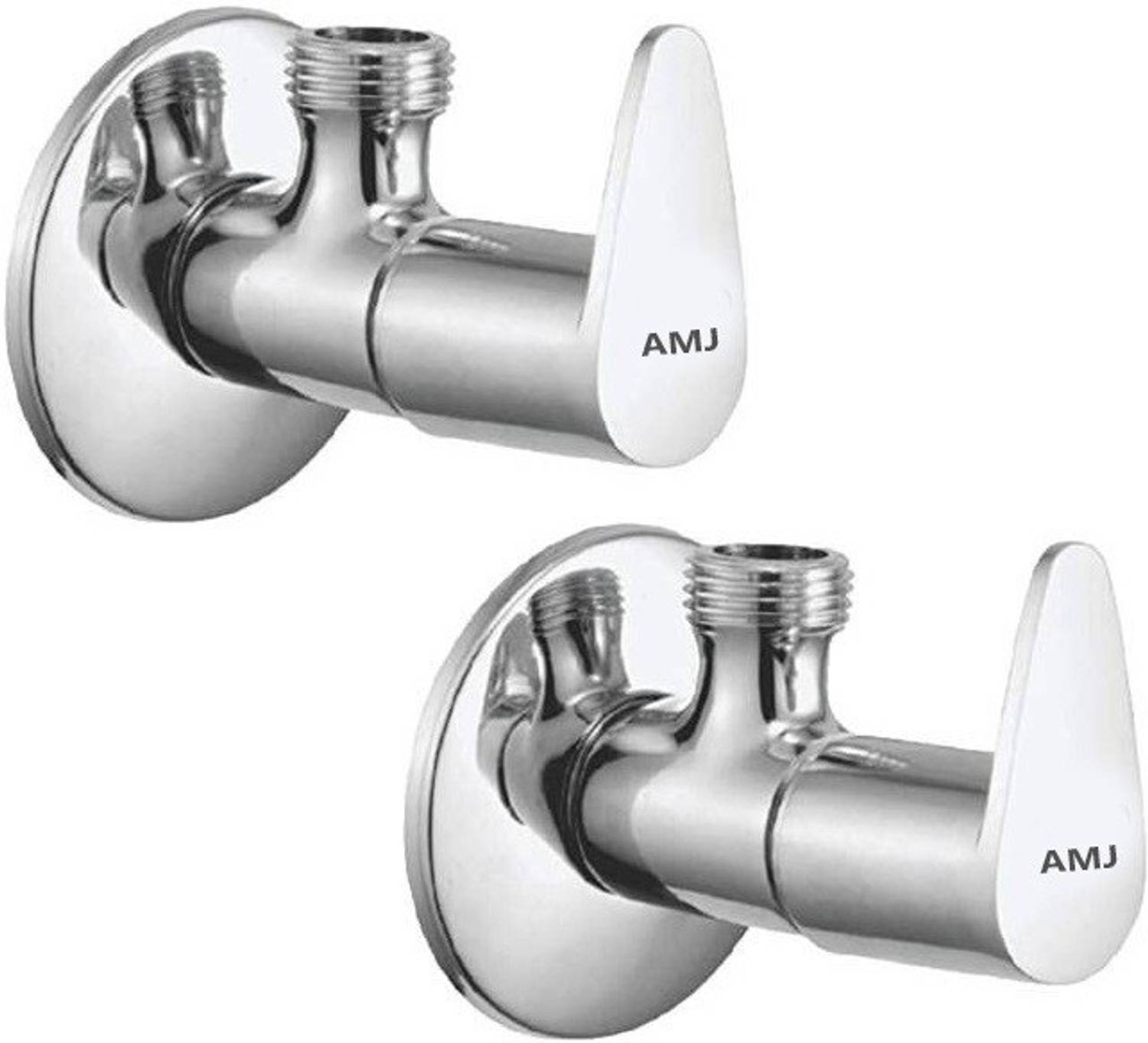 AMJ Premium quality stainless steel JAZZ Angle Cock Chrome Plated - SET OF 2 Angle Cock Faucet