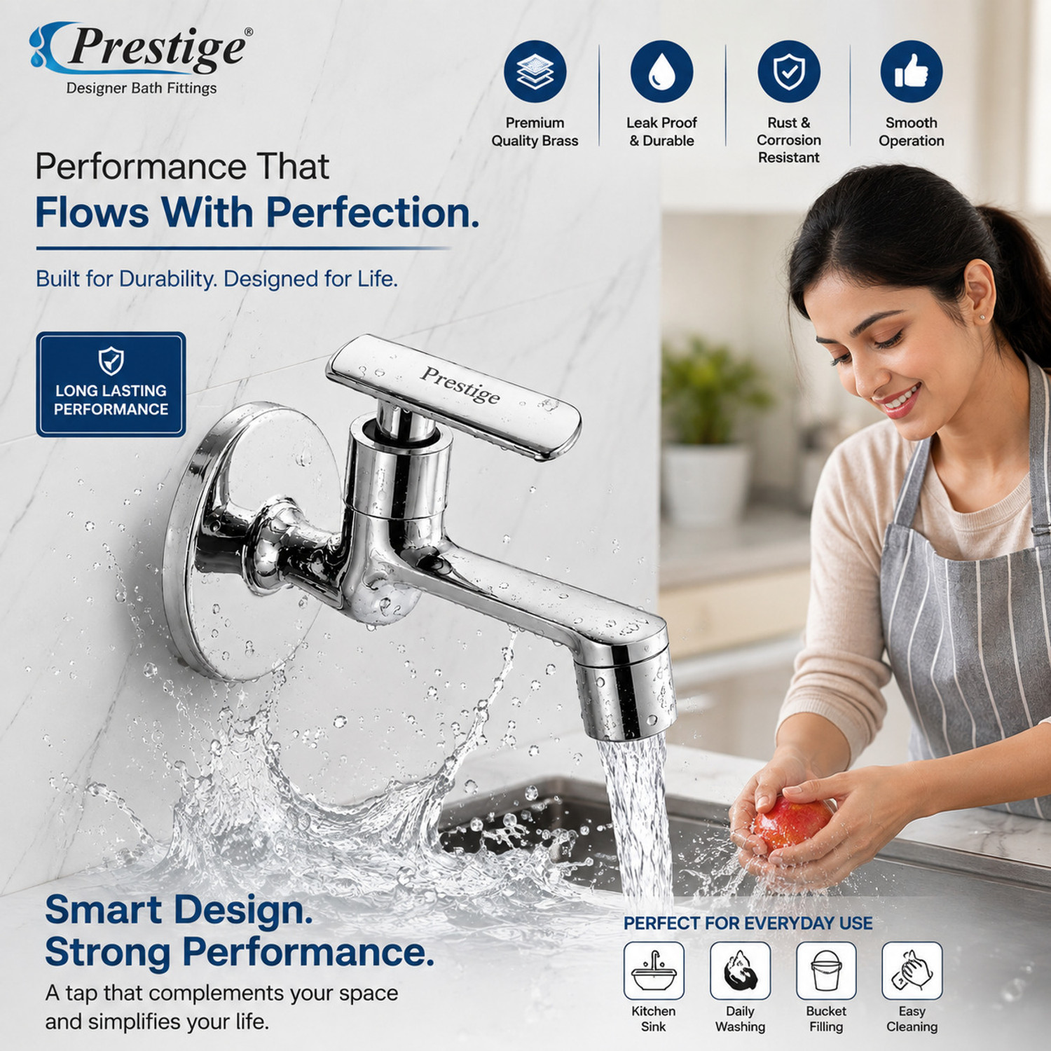 Image of Prestige Premium Quality Qubix Cock Angle Cock Faucet