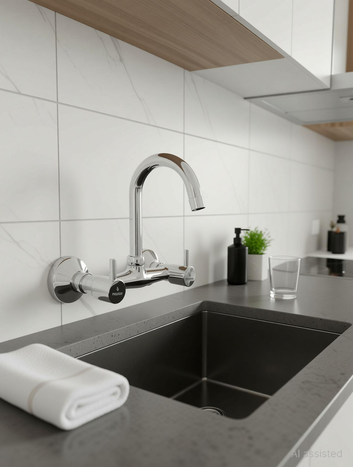 Image of Prestige Turbo Sink Mixer Brass Tap with Hot & Cold Water Faucet Mixer Sink Mixer Faucet