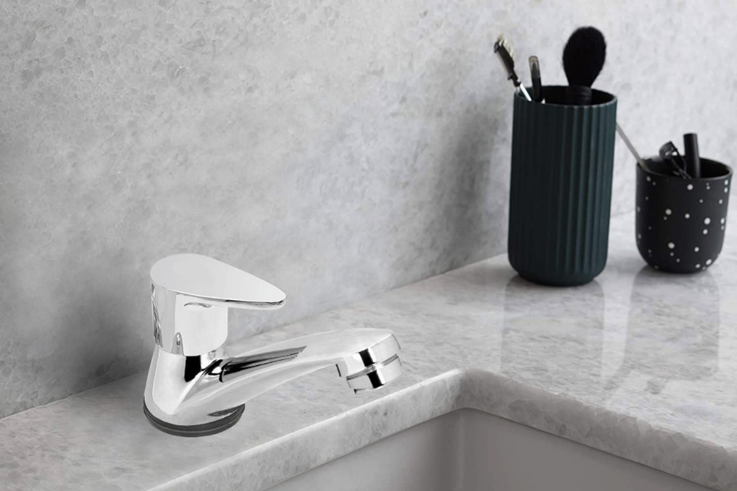Image of BATHONIX Zinc Fusion Pillar Cock Tap for Bathroom, Kitchen, Outdoor (Pack of 1) Pillar Tap Faucet