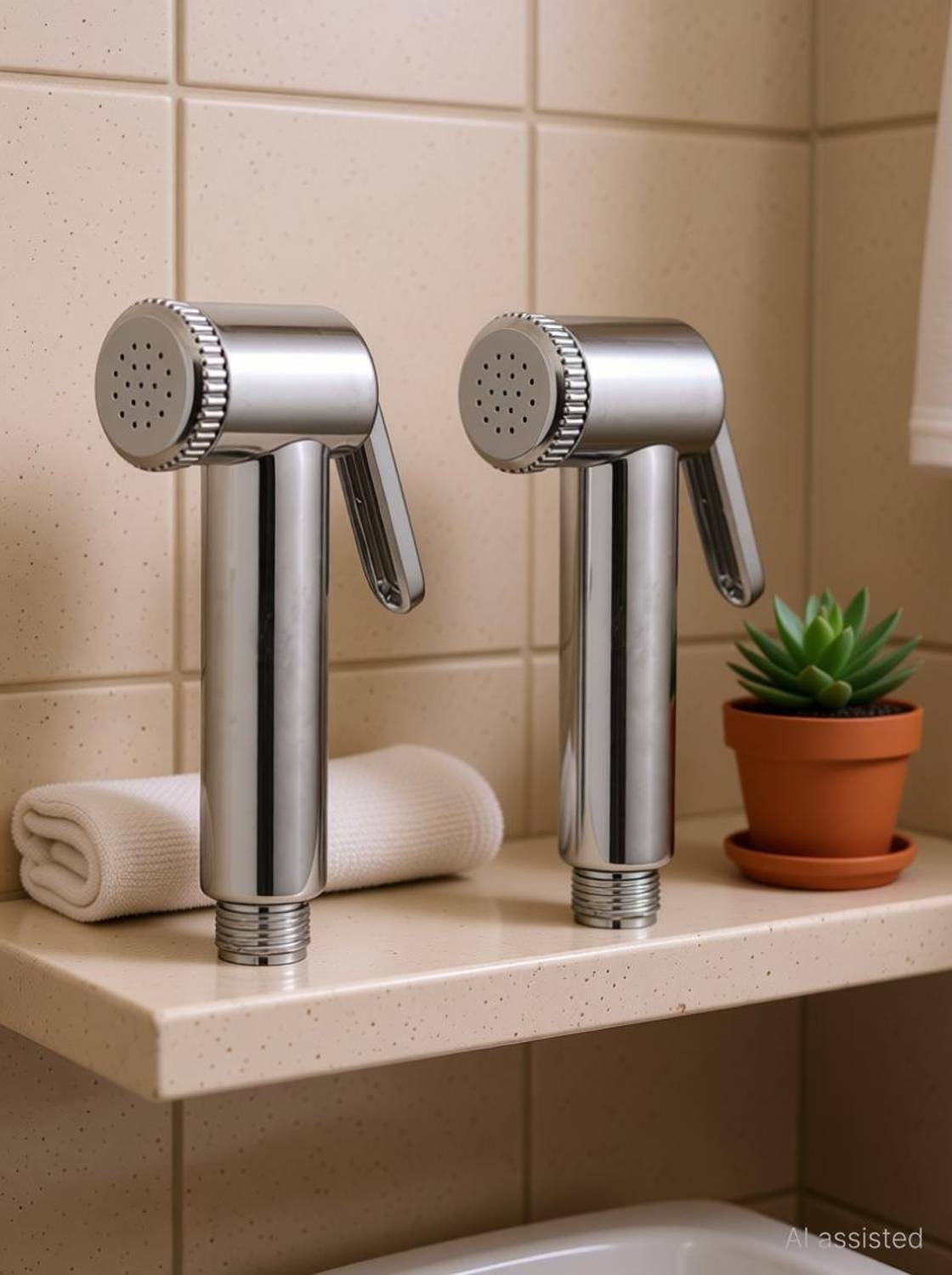 AeoFit Long Conti ABS Health Faucet for Bathroom|Jet Spray for Toilet Shower set of 2 pc health faucet without shower tube gun only Health Faucet