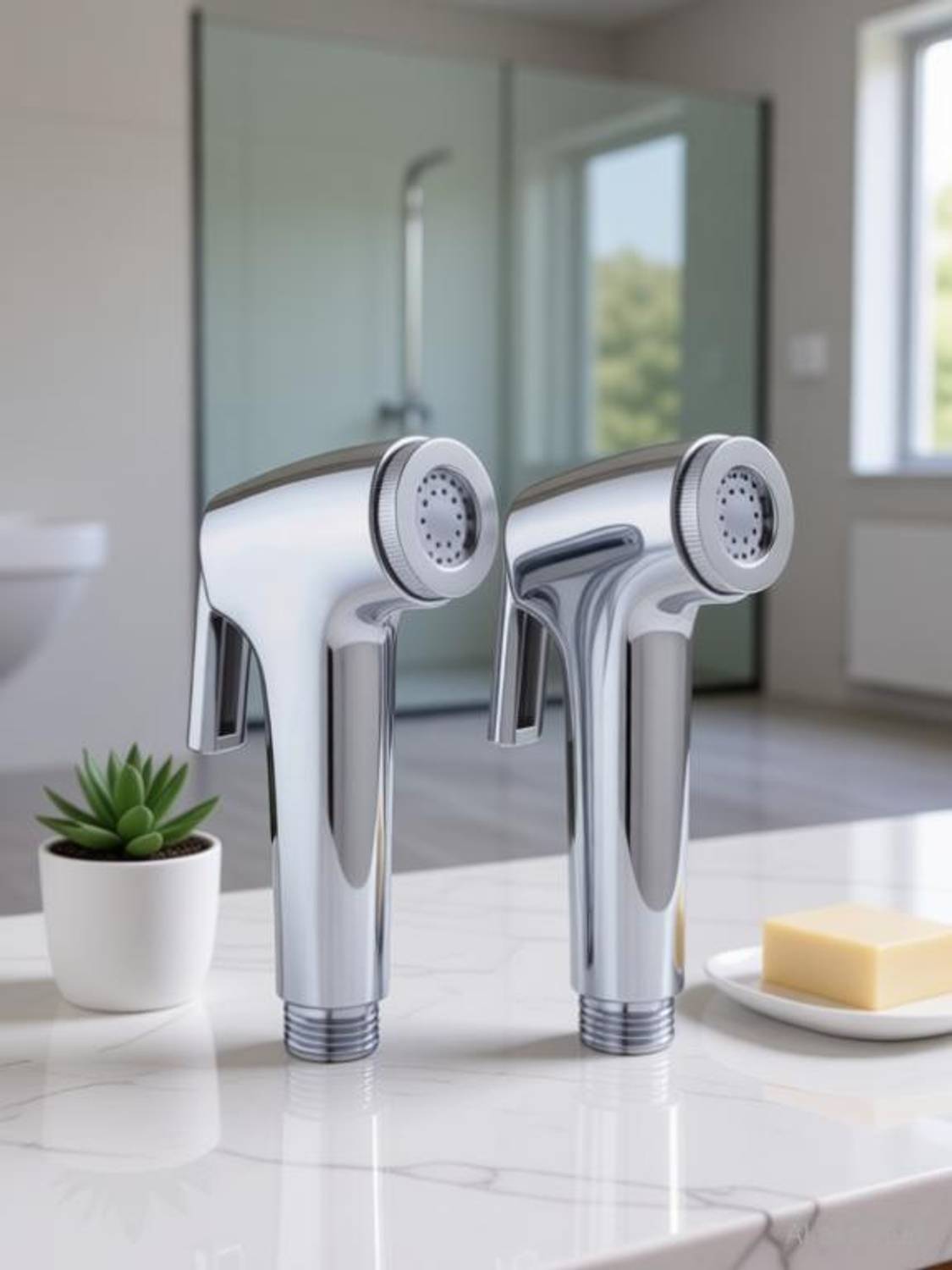 AeoFit Small Conti ABS Health Faucet for Bathroom|Jet Spray for Toilet Shower set of 2 pc health faucet without shower tube faucet gun only Health Faucet