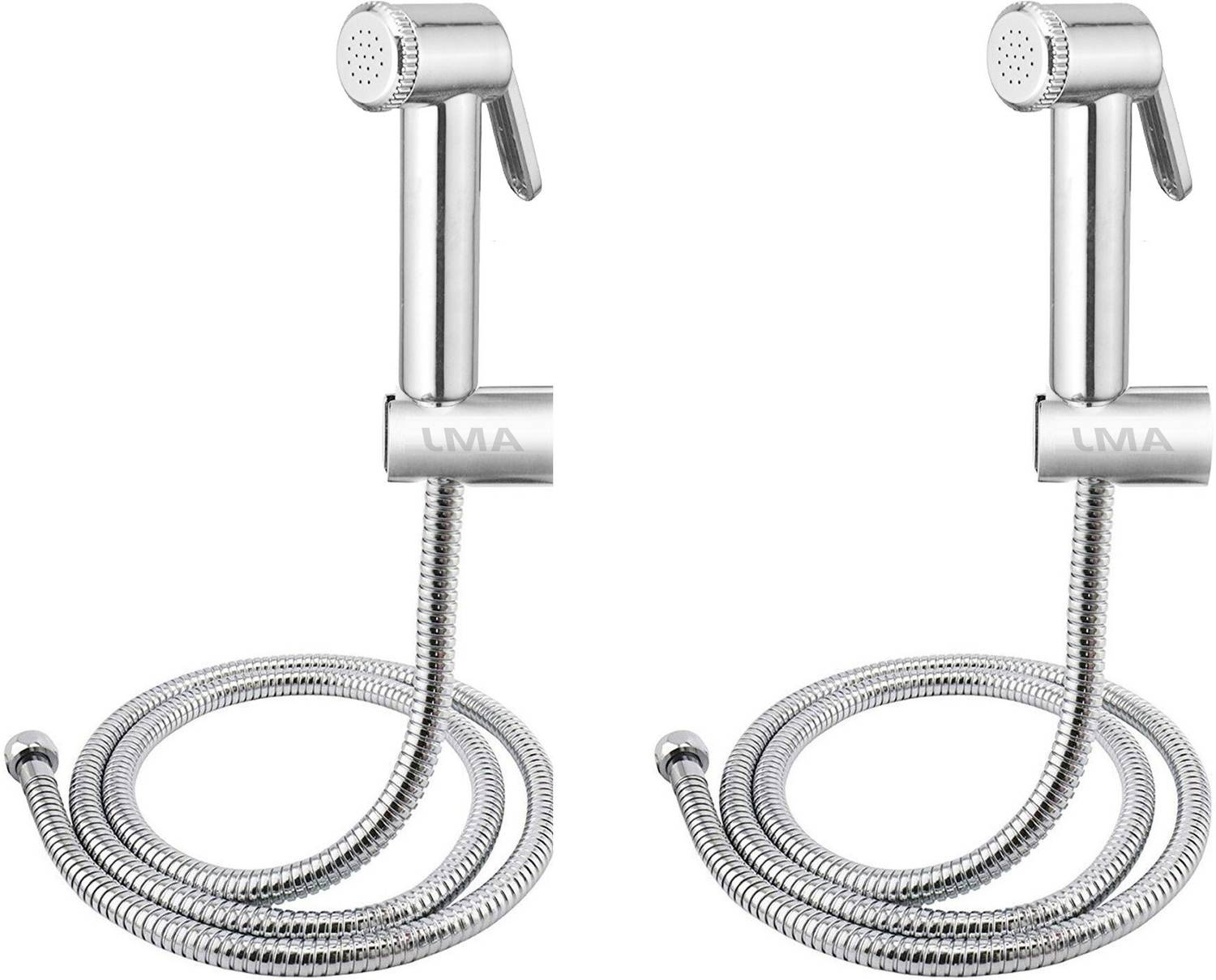 AMJ Bconti Health faucet (abs) with 1.5mtr flexible SS Tube and Wall Hook - Set of 2 Health  Faucet