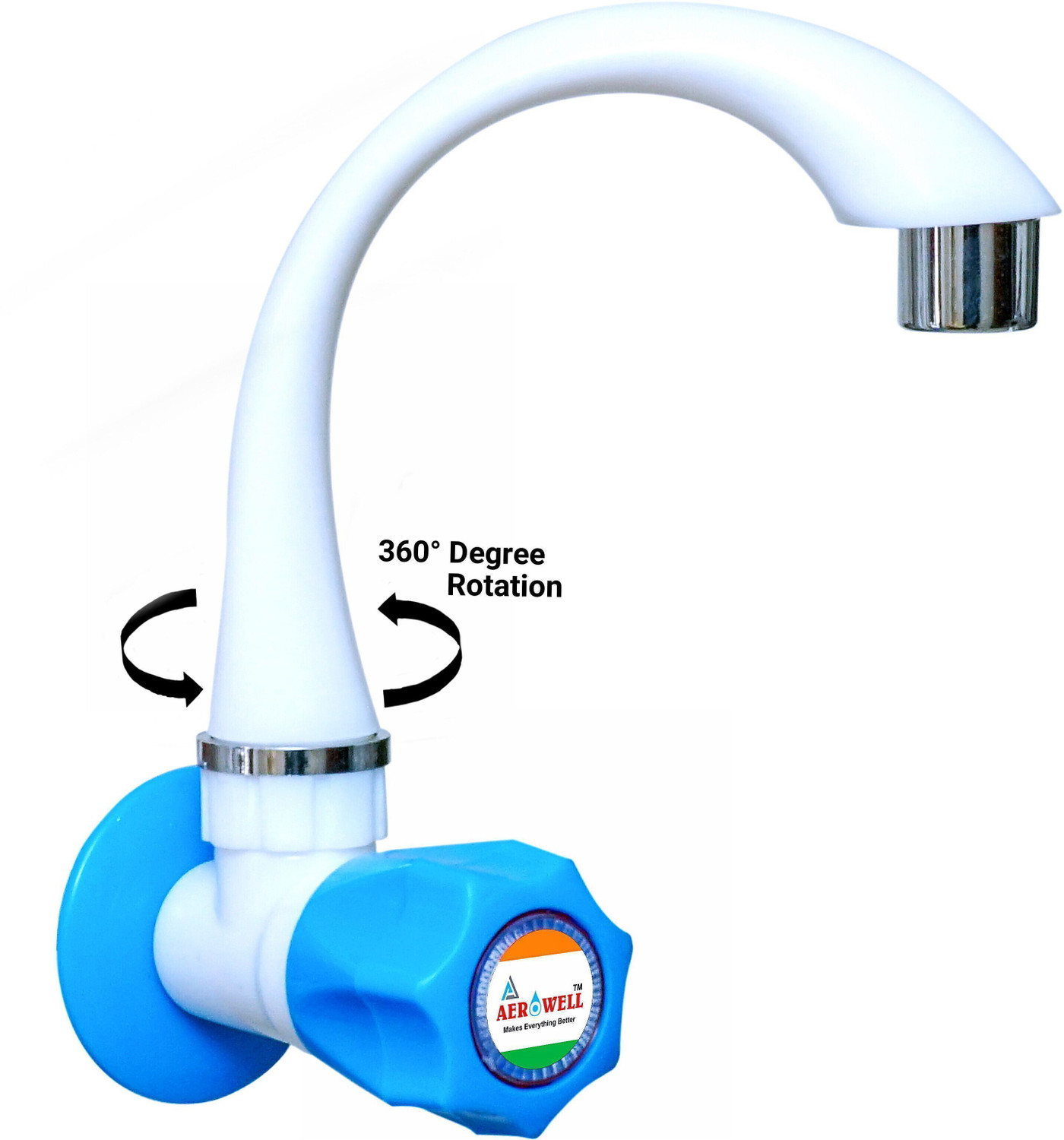 Image of aerowell pvc tap Kitchen Mixer Fine Blue Faucet POLO Sink Cock for Kitchen /Bathroom Wash Basins Bib Tap Faucet