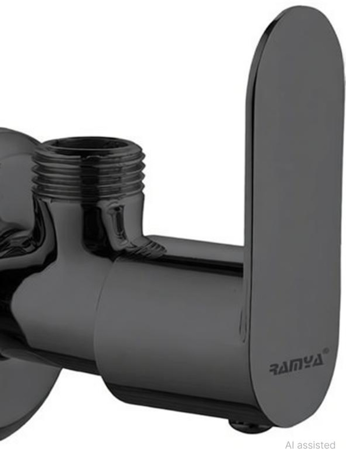 Image of Ramya Ocean Brass Angle Cock Luxury Series Superior Matte Black Finish Coated Angle cock Brass water tap bib tap faucet Angle Cock Faucet