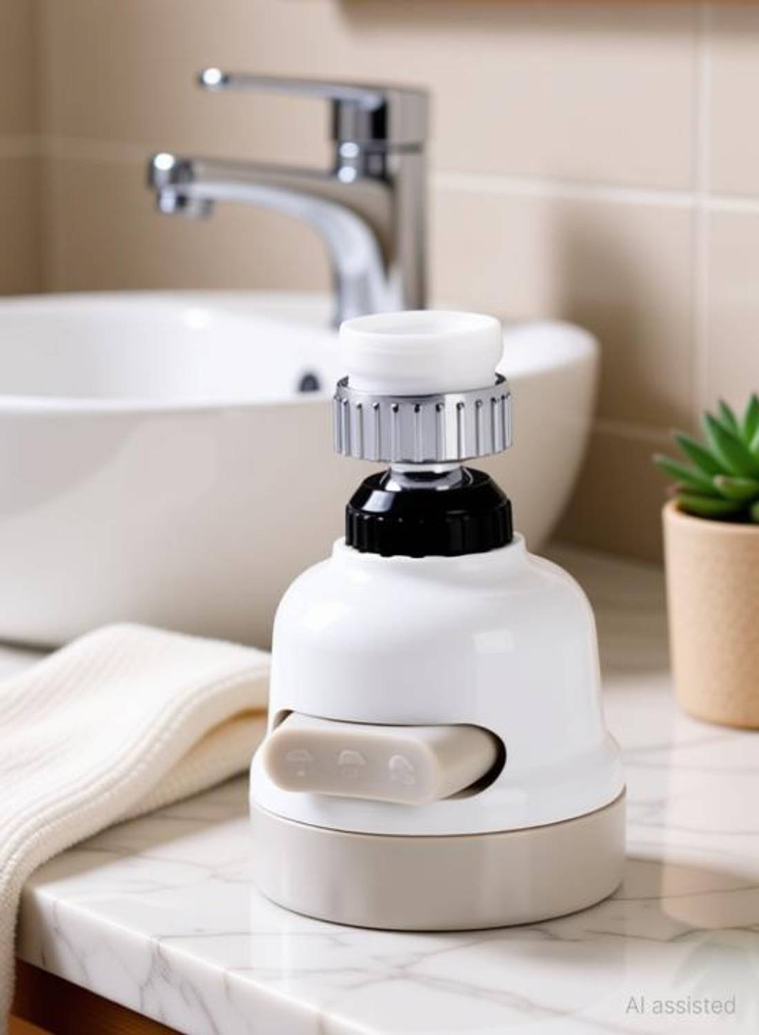 Amigo by Nozzle Filter Faucet 360 Degree Rotating Water-Saving Sprinkler,Faucet Extension Flexible Faucet Sprayer,Water-Saving Head Nozzle Splash-Proof Filter Extender Sprayer for Kitchen, Bathroom and Hotel Sink Taps 360 Degree Rotating Water-Saving Sprinkler, Faucet Aerator, Spout Faucet