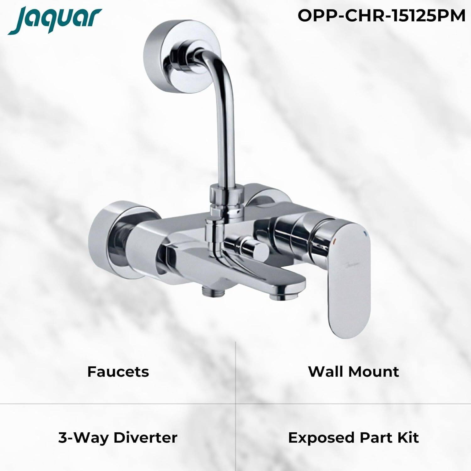 Jaquar 3-in-1 Single Lever Faucet with Provision for Hand
