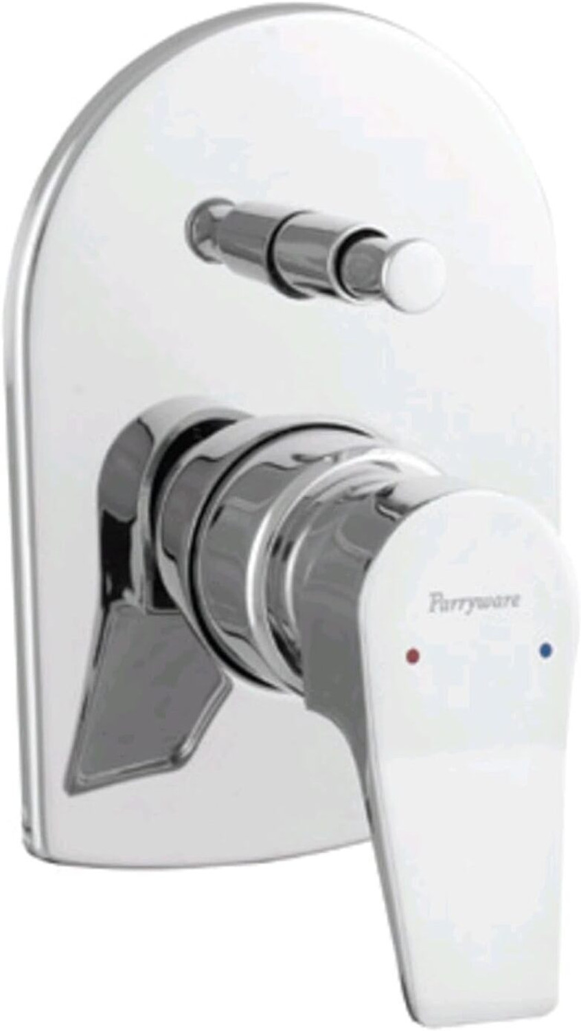 Image of Parryware Aqua Concealed diverter Body With upper Trim with Plain wall spout 27140 Diverter Faucet