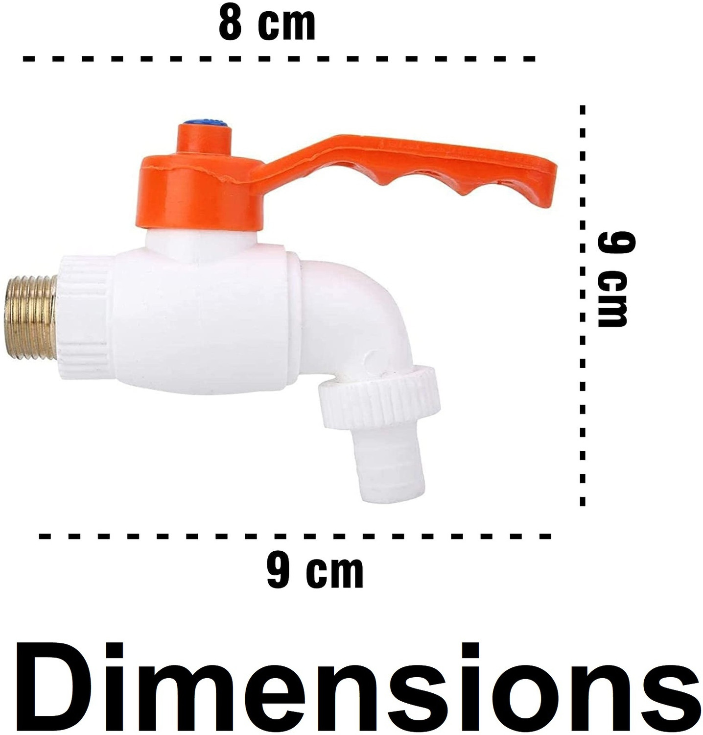 Image of Prestige Premium quality PVC Heavy Garden Tap /Outdoor Tap Premium quality PVC Heavy Garden Tap /Outdoor Pack Of-9 Tap Bib Tap Faucet (Wall Mount Installation Type) Bib Tap Faucet