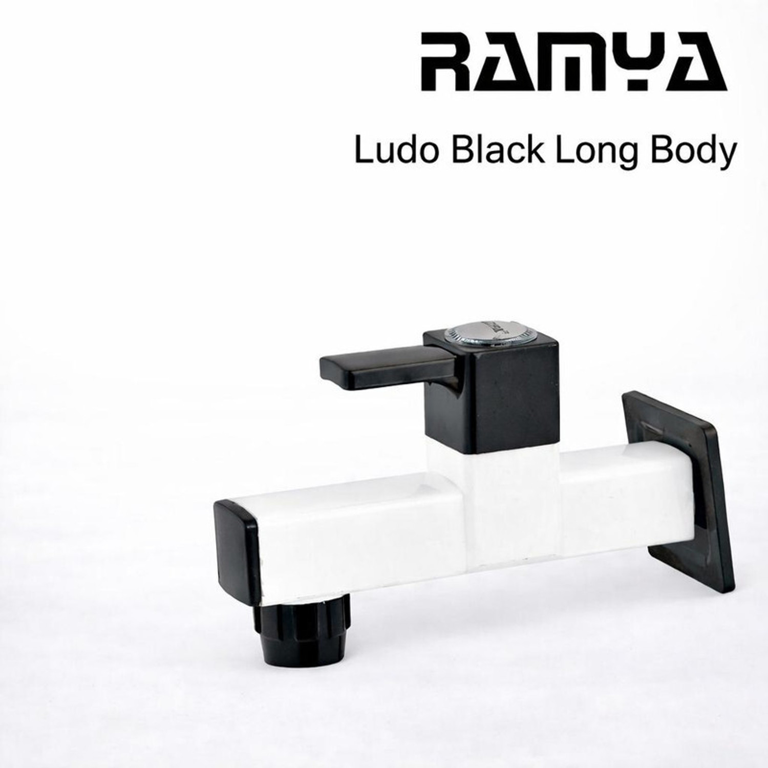 Image of Ramya Ludo Long Body Tap Set OF 2 PTMT Heavy Weight Plastic Faucet Bib Tap Faucet (Wall Mount Installation Type)