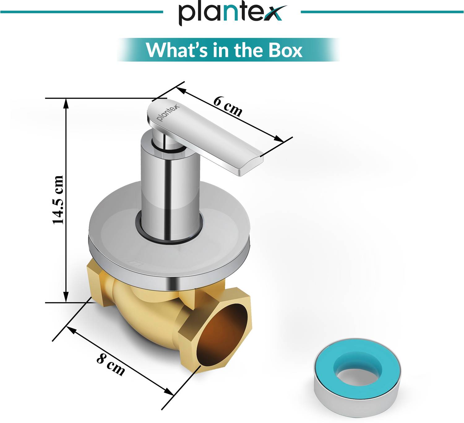 Plantex Pure Brass BAL-520 Flush Tap For Bathroom - 25 mm (Mirror