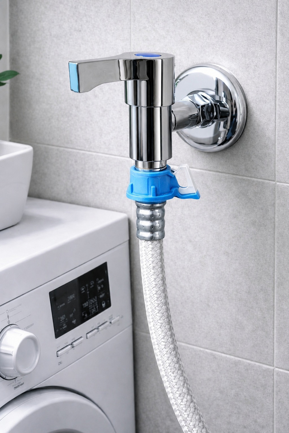 Image of EKRASH Stainless Steel Washing Nozzle Tap for Washing Machine - Pack of 1 Bib Tap Faucet