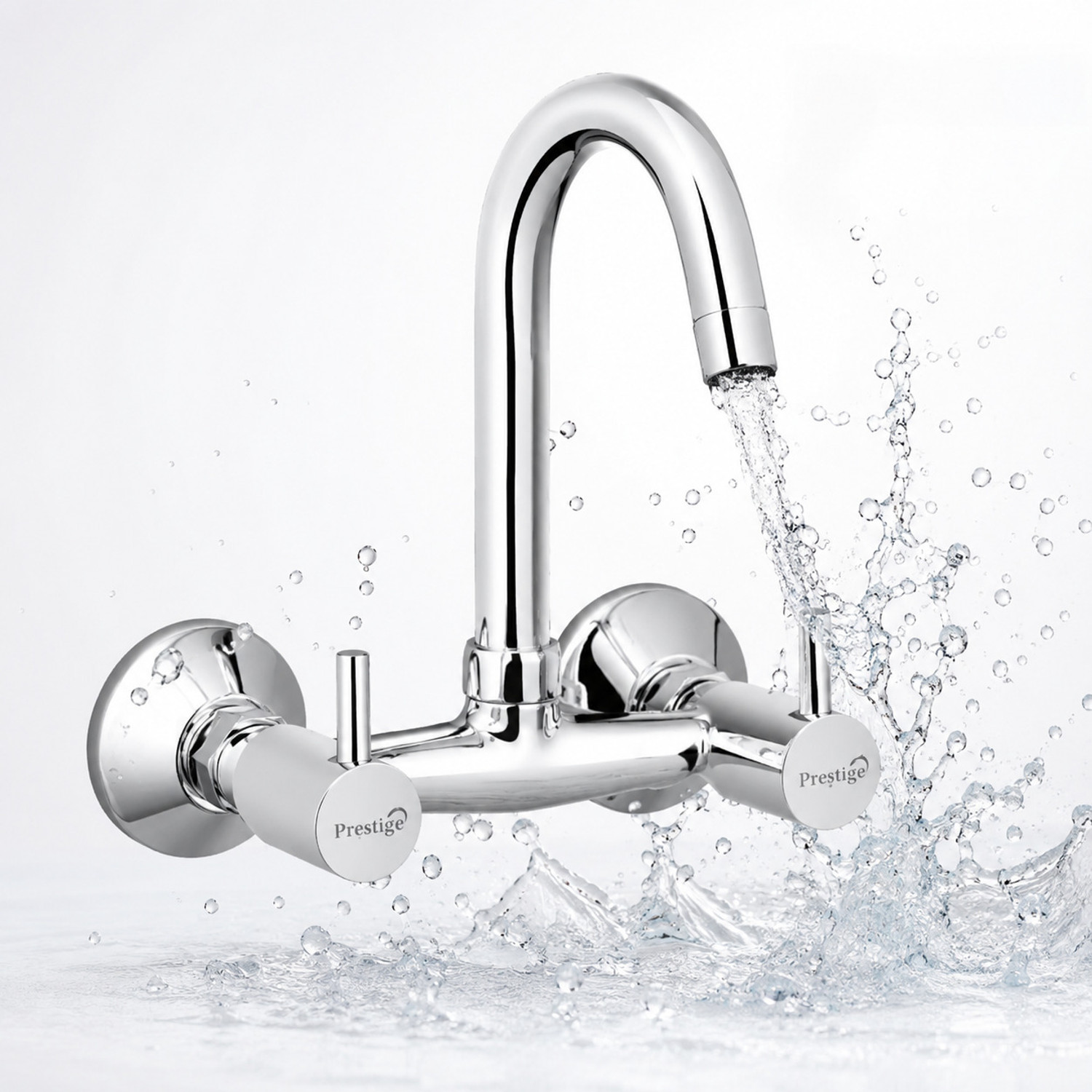 Image of Prestige DIXY Sink Mixer Sink Mixer Taps For Kitchen Sink Mixer 360 Rotate Wall Mixer Faucet