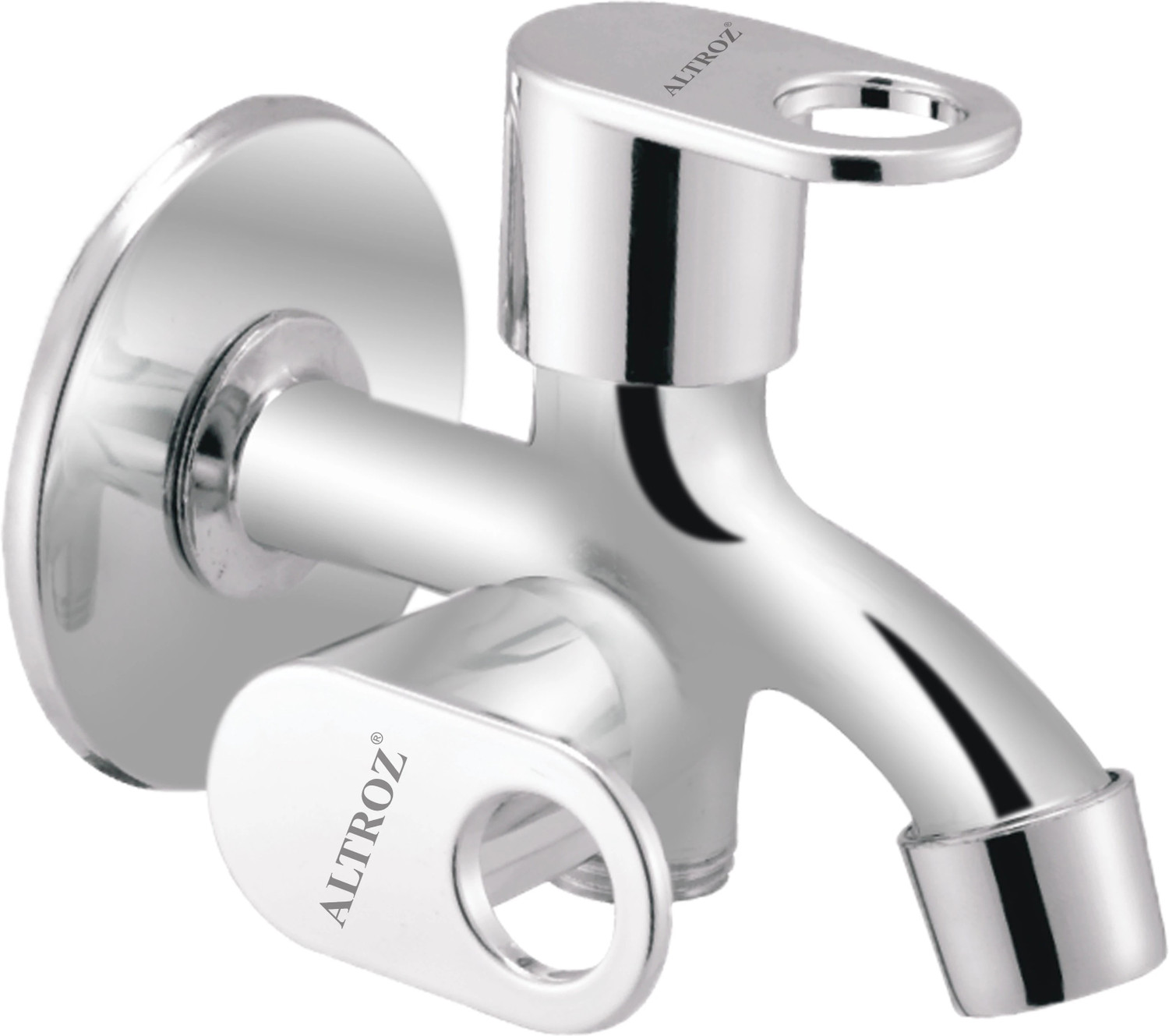 Image of Altroz Max Bib Cock 2 Way SS 404 Grade For Bathroom Tap Twin Elbow Valve Faucet