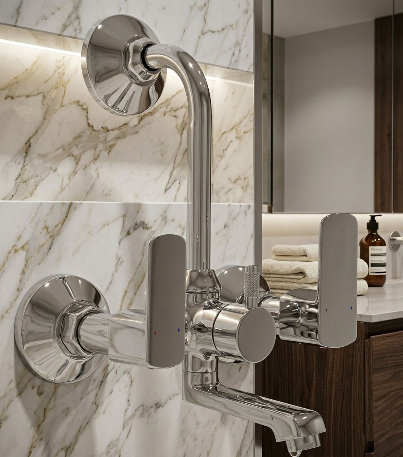 Image of Sanova by SANOVA Cubic-Wallmixer Wall Mixer Faucet