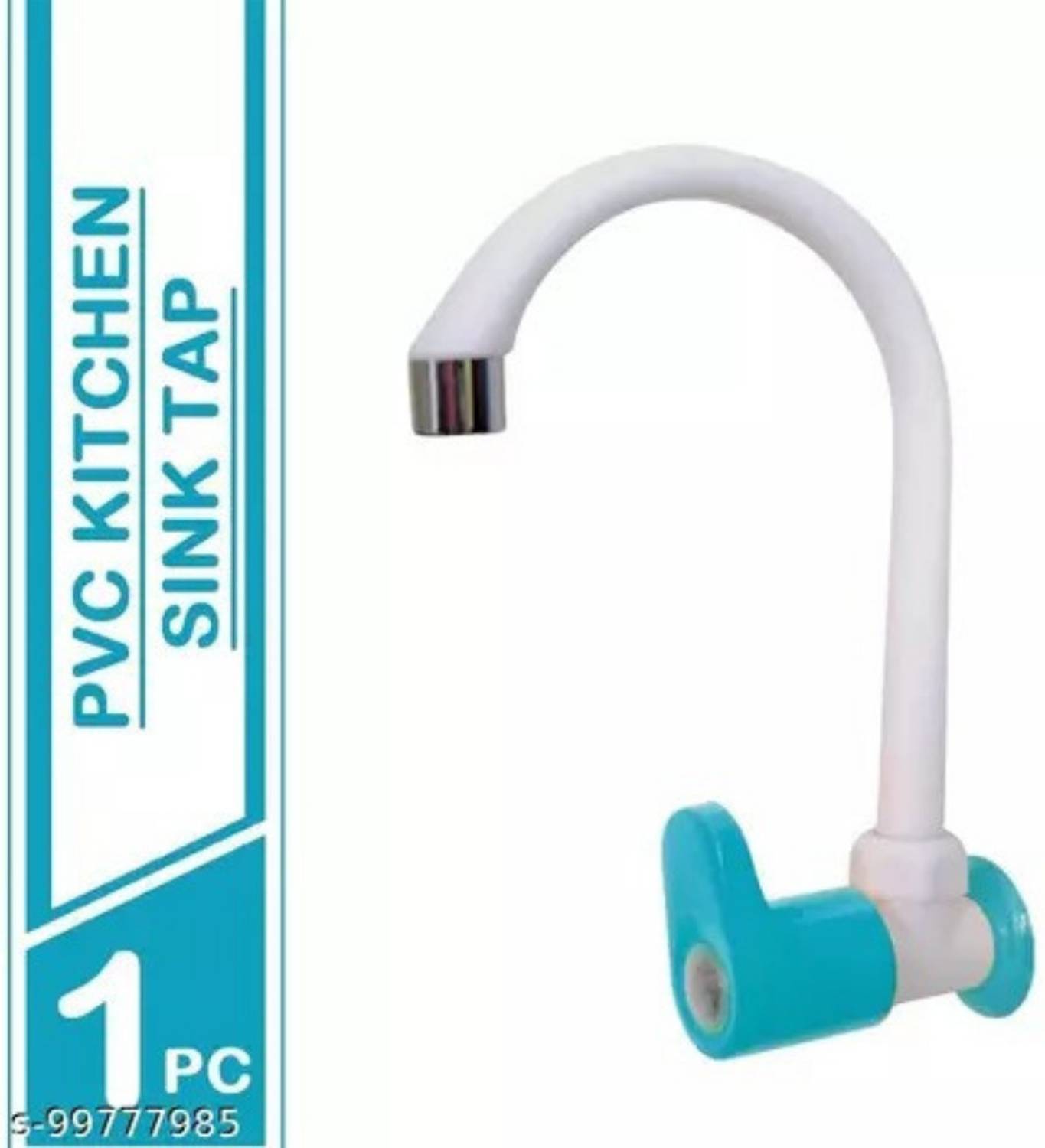 BATHONIX Royal Blue PVC Big Spout Classic Sink Cock for Kitchen Sink (Pack of 1) Kitchen Mixer Faucet