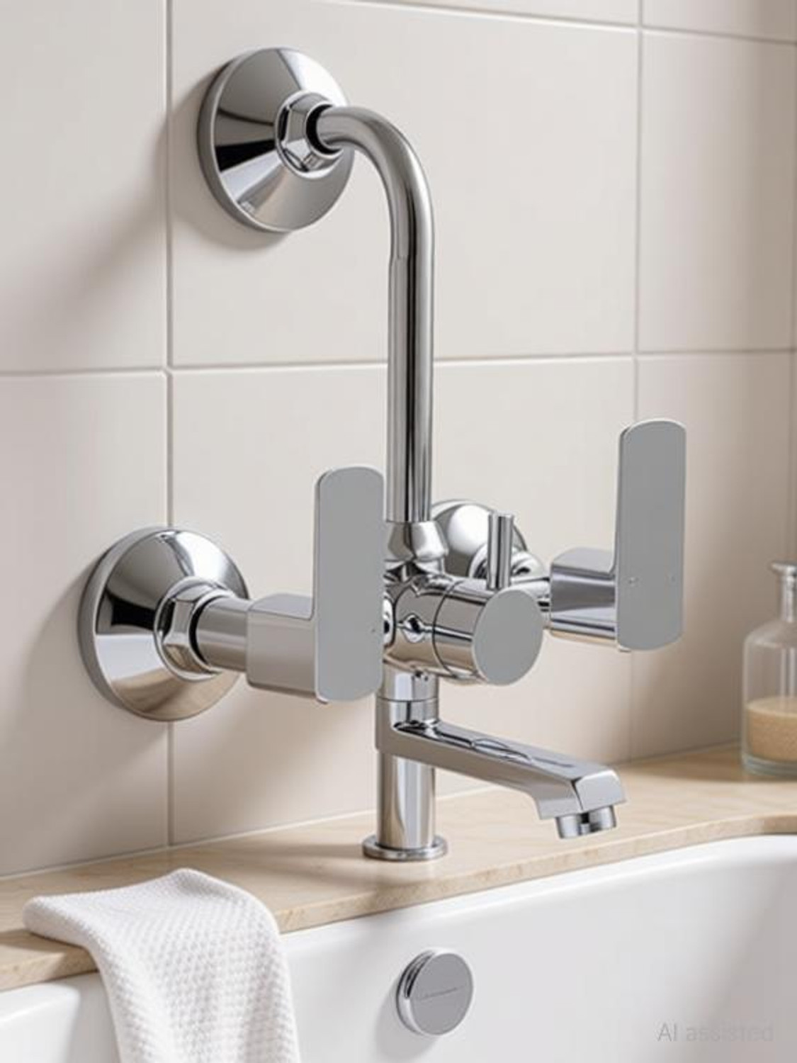 Image of Sanova by SANOVA Cubic-Wallmixer Wall Mixer Faucet