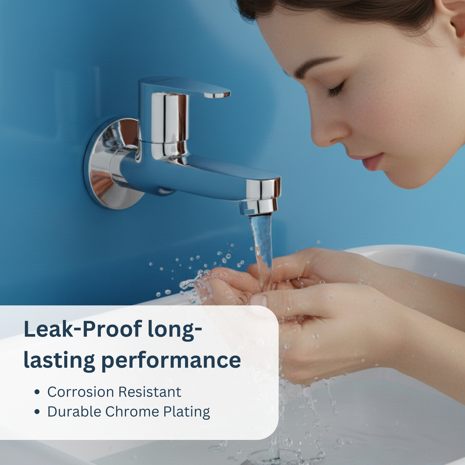 Image of Parryware by Parryware UNO Long Body Bib Cock Tap | T5006A1 UNO Bib Tap Faucet