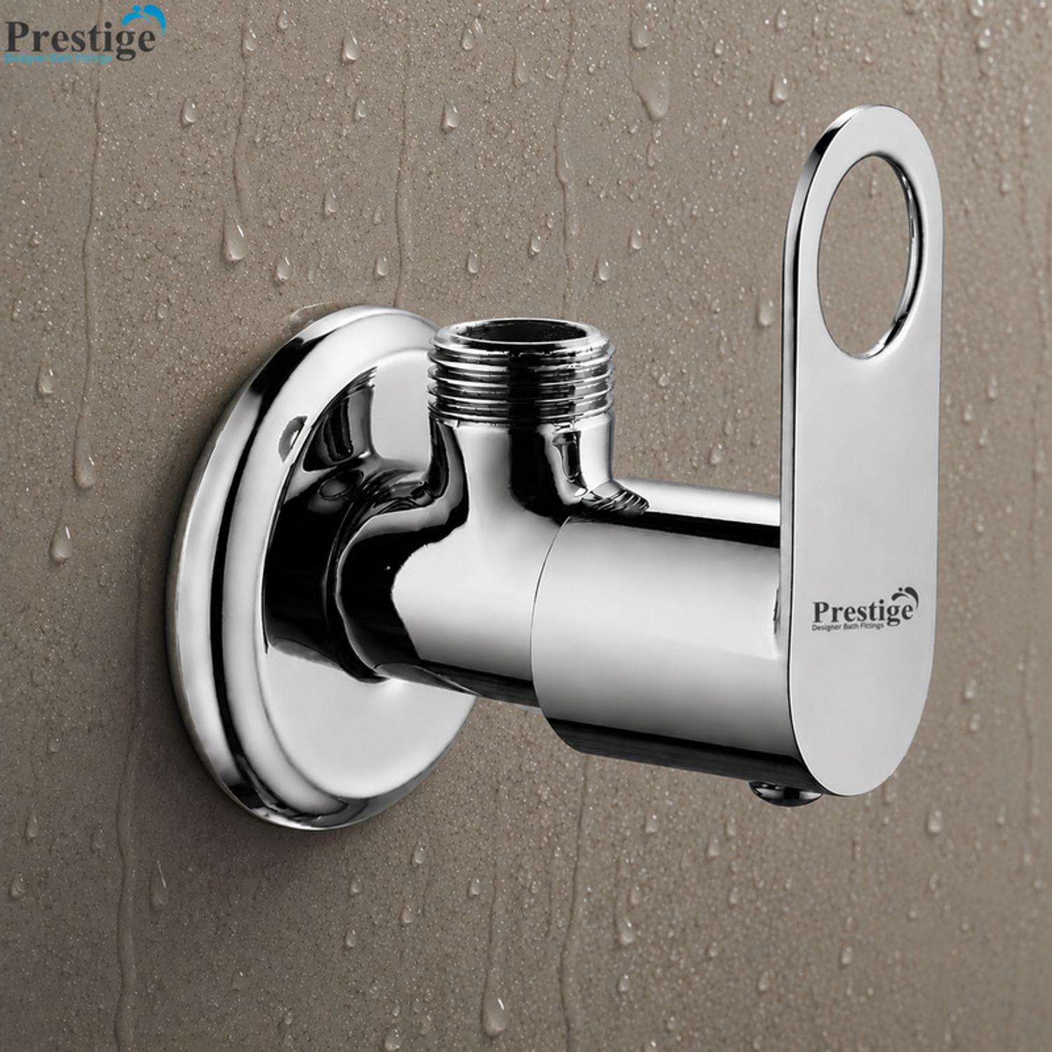 Image of Prestige Prime Angle Cock With Wall Flange Pack 1 Angle Cock Faucet