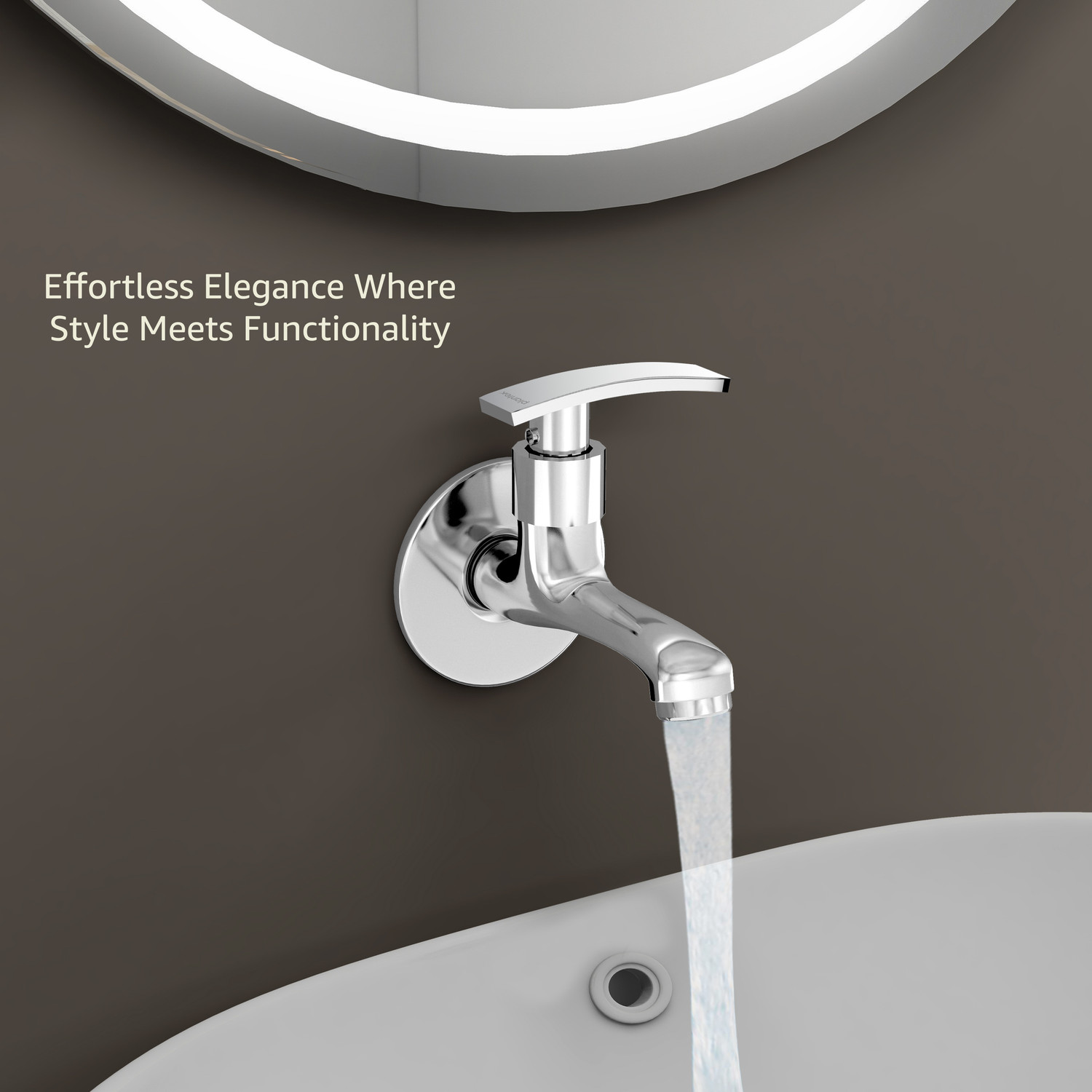 Image of Plantex Bib Cock for Bathroom /Water Tap for Kitchen /Steel Tap /Faucet /Bathroom Fittings Pack of 2 (SAMAR) Bib Tap Faucet (Wall Mount Installation Type)