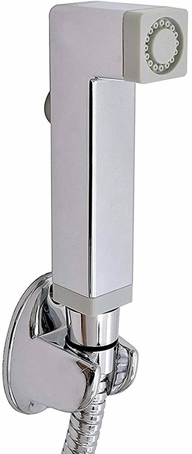 ANMEX CUBE Health faucet (abs)with 1mtr flexible SS Tube and Wall Hook Health  Faucet